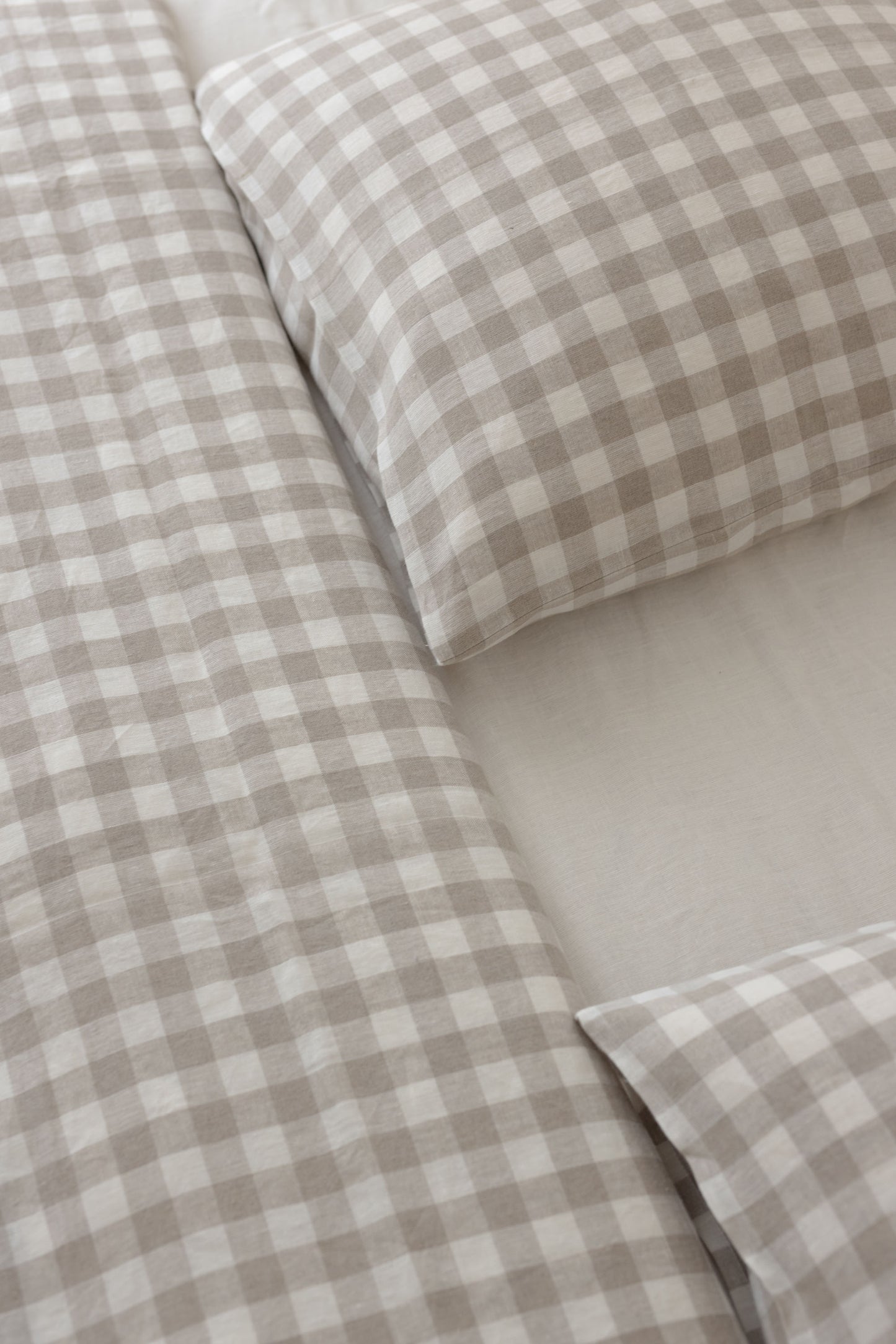 Natural linen bedding set