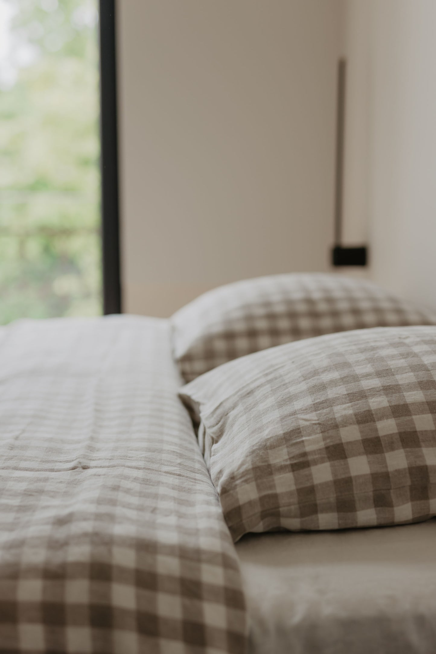 Natural linen bedding set
