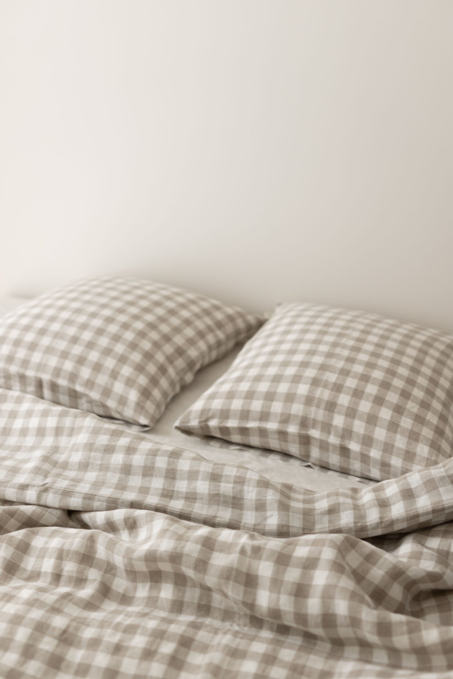 Natural linen bedding set