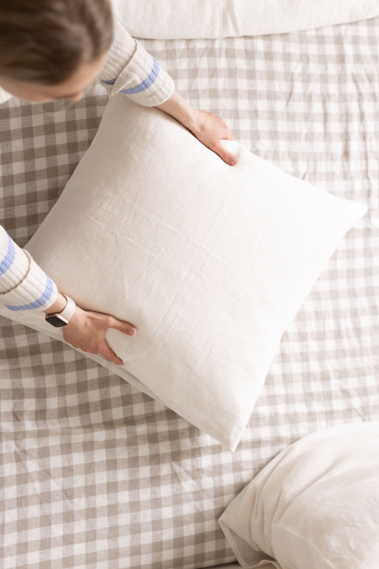 Natural linen bedding set