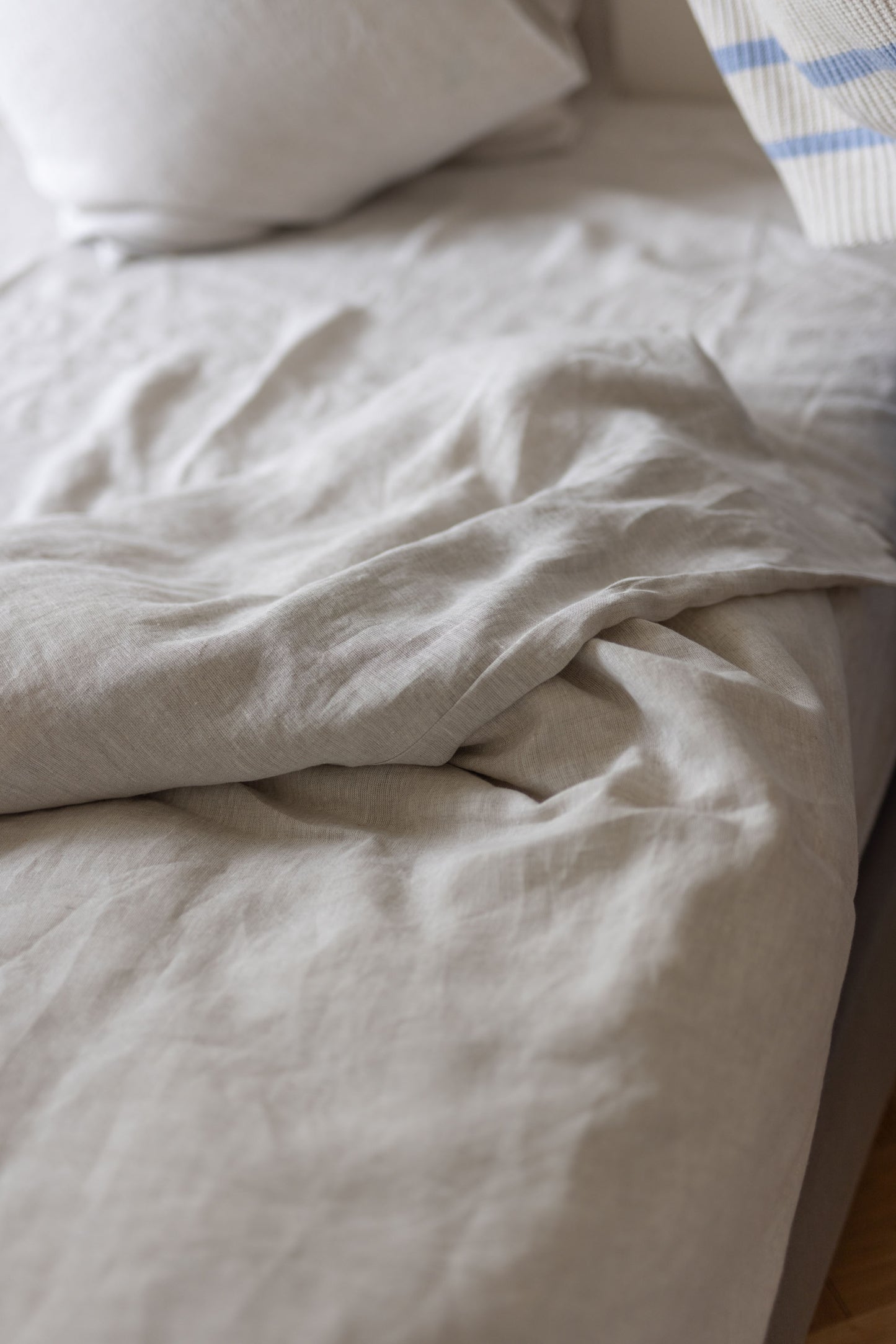 Natural linen bedding set