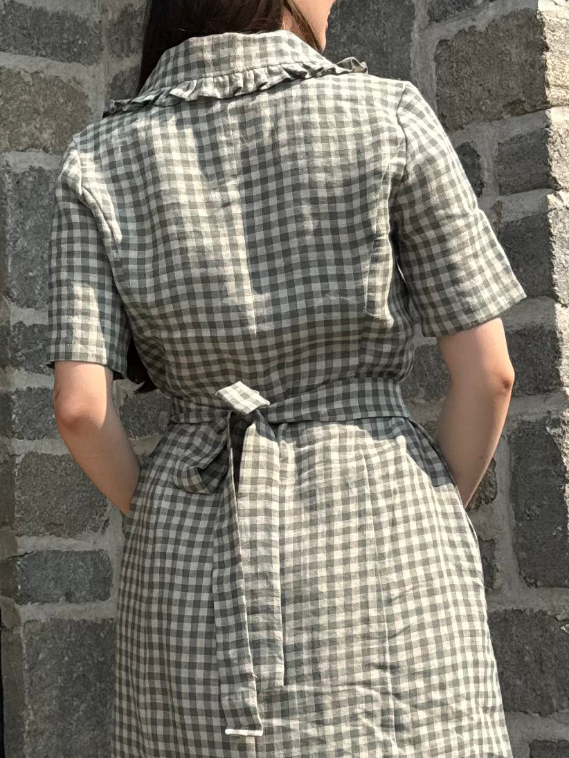 Women's linen dress Melnrage