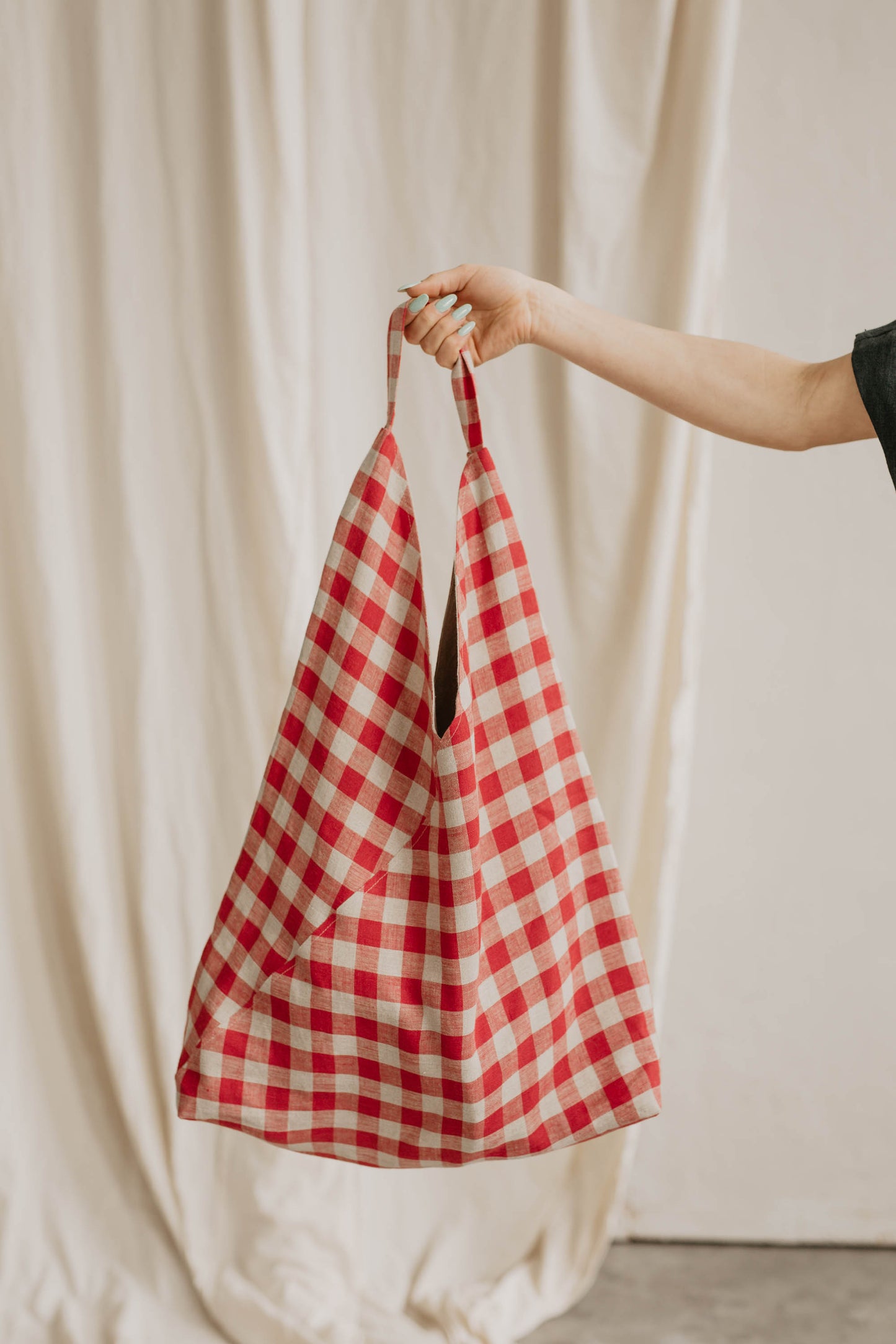 Linen shopping bag