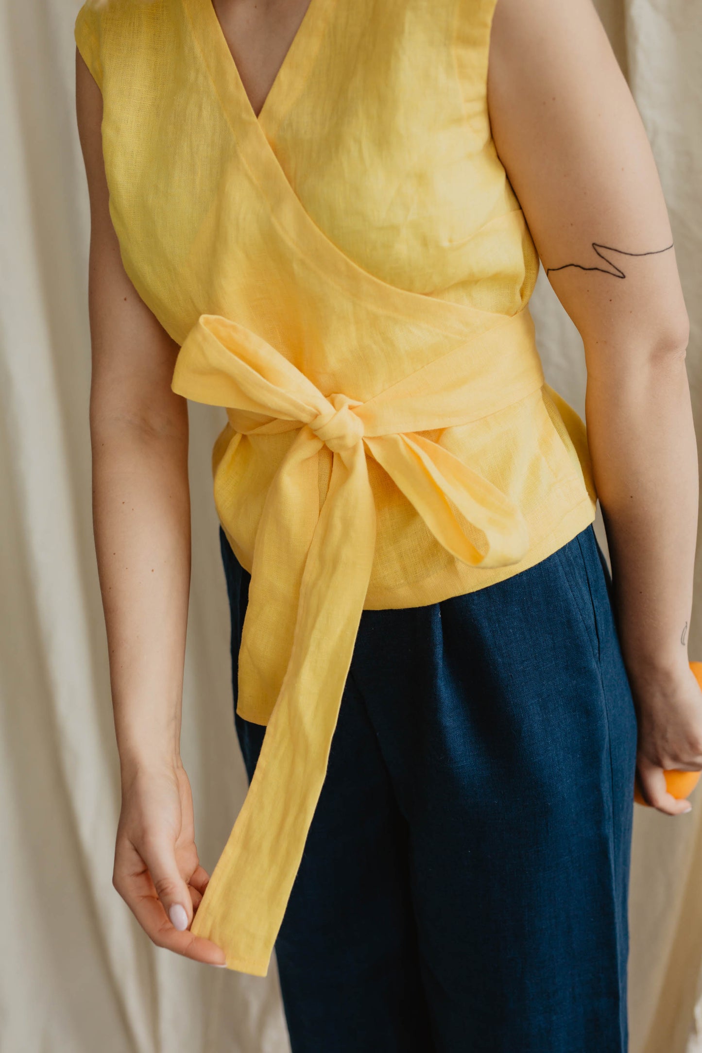 Women's linen top Smiltė