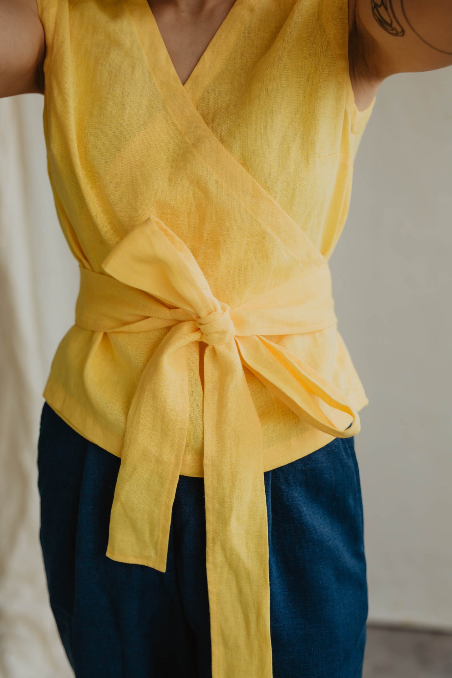Women's linen top Smiltė