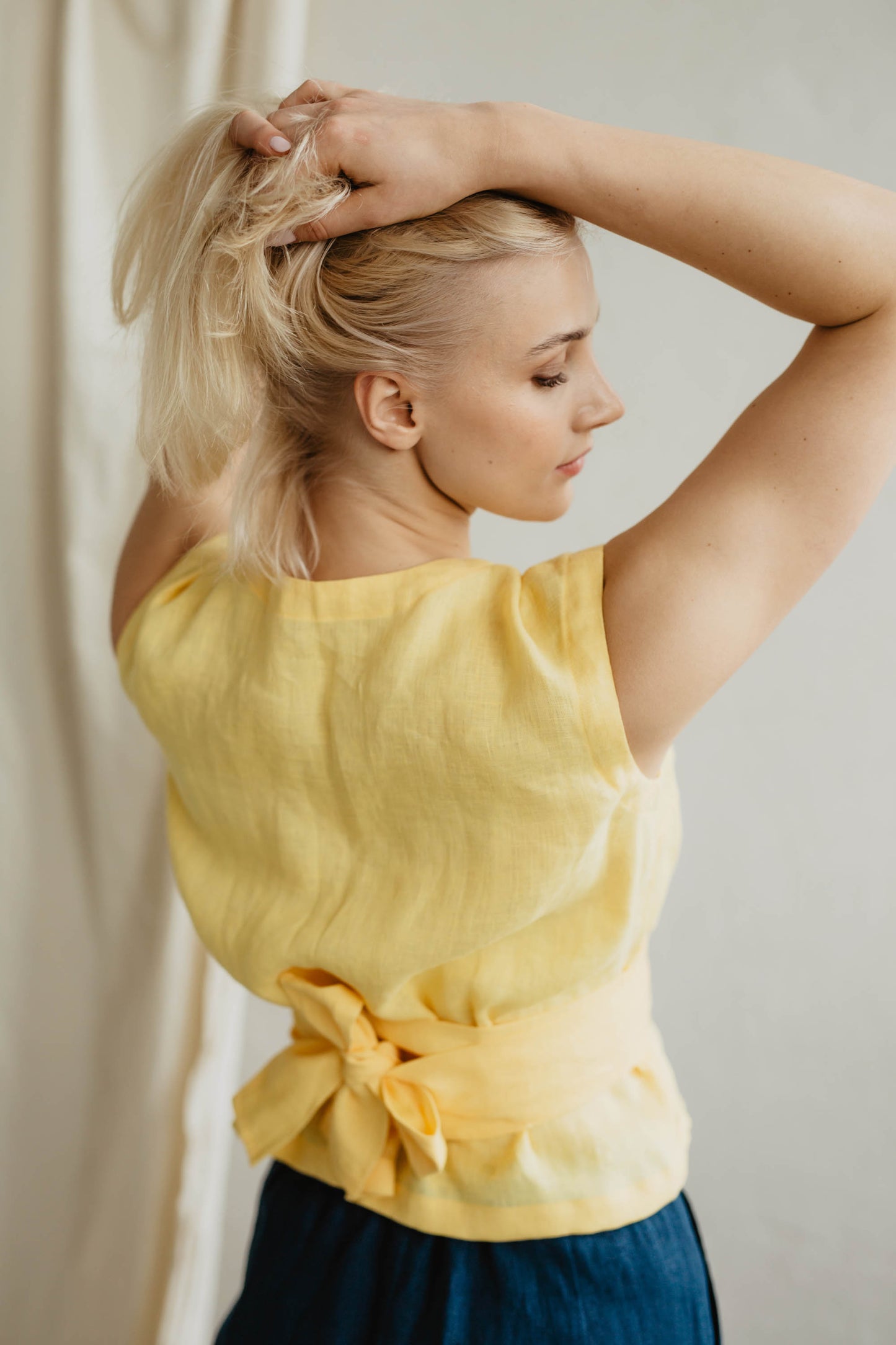 Women's linen top Smiltė