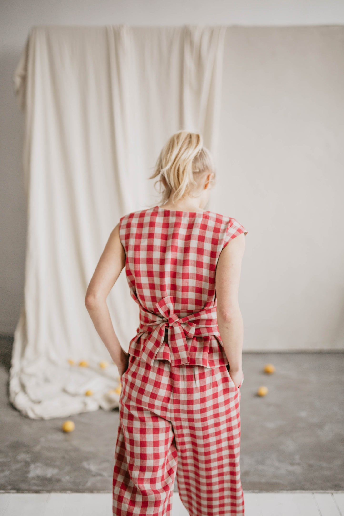 Women's linen top Smiltė