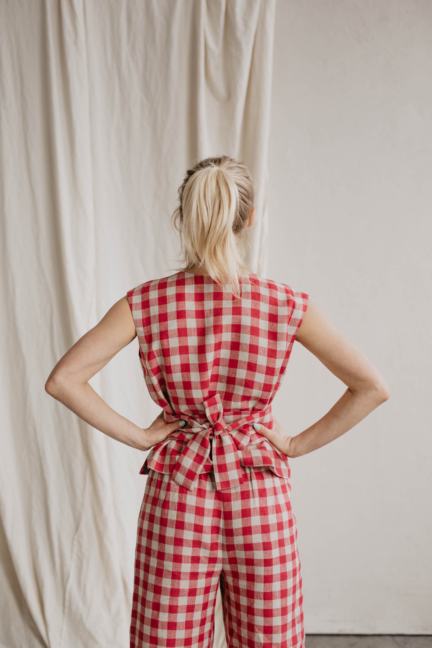 Women's linen top Smiltė