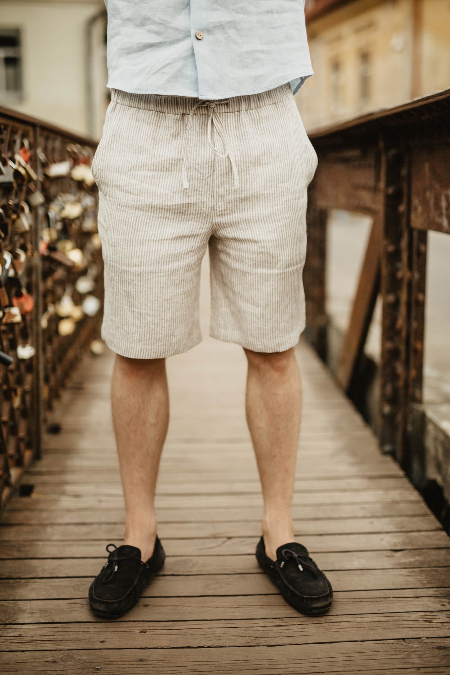 Classic men's linen shorts TIKLIS