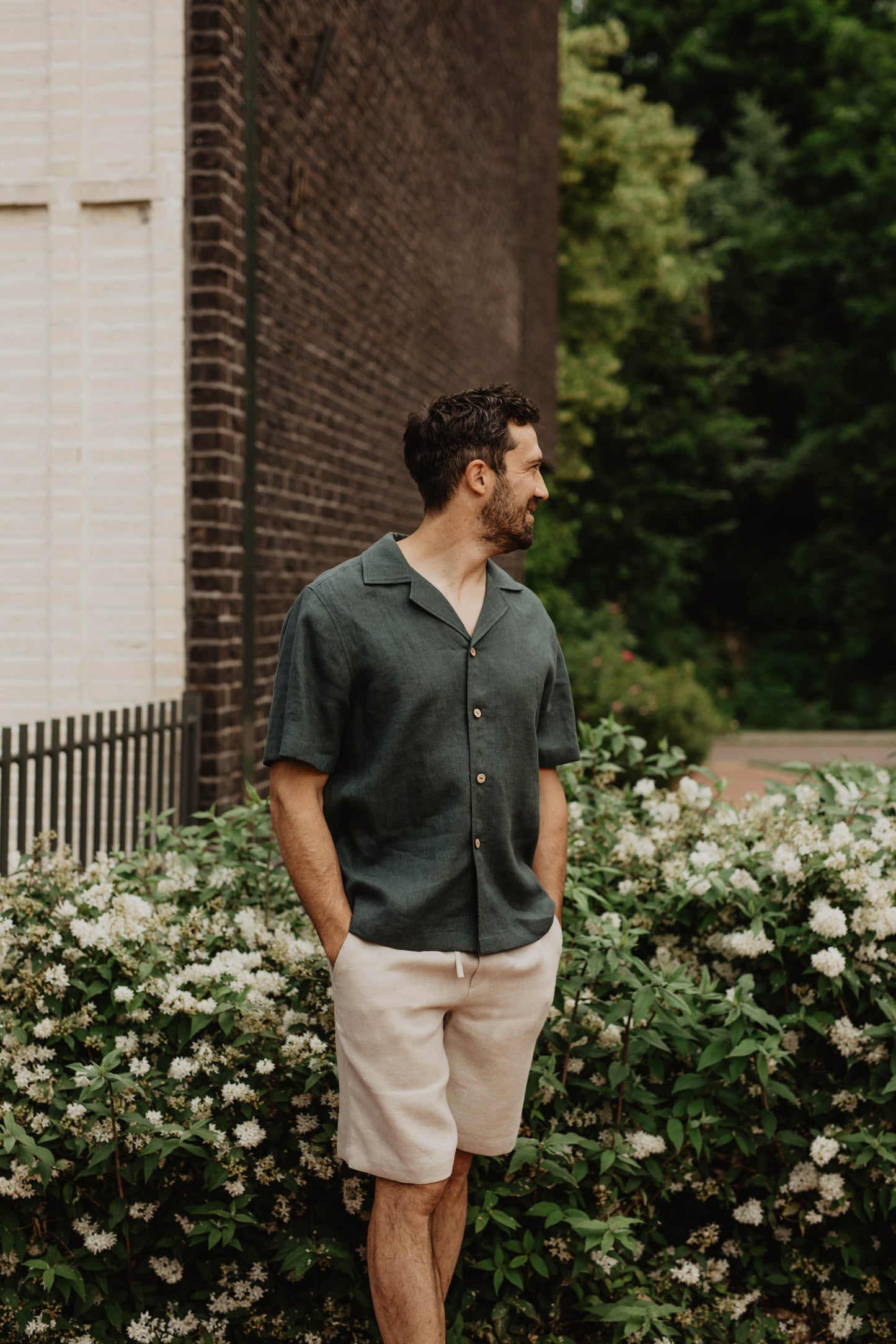 Classic men's linen shorts TIKLIS