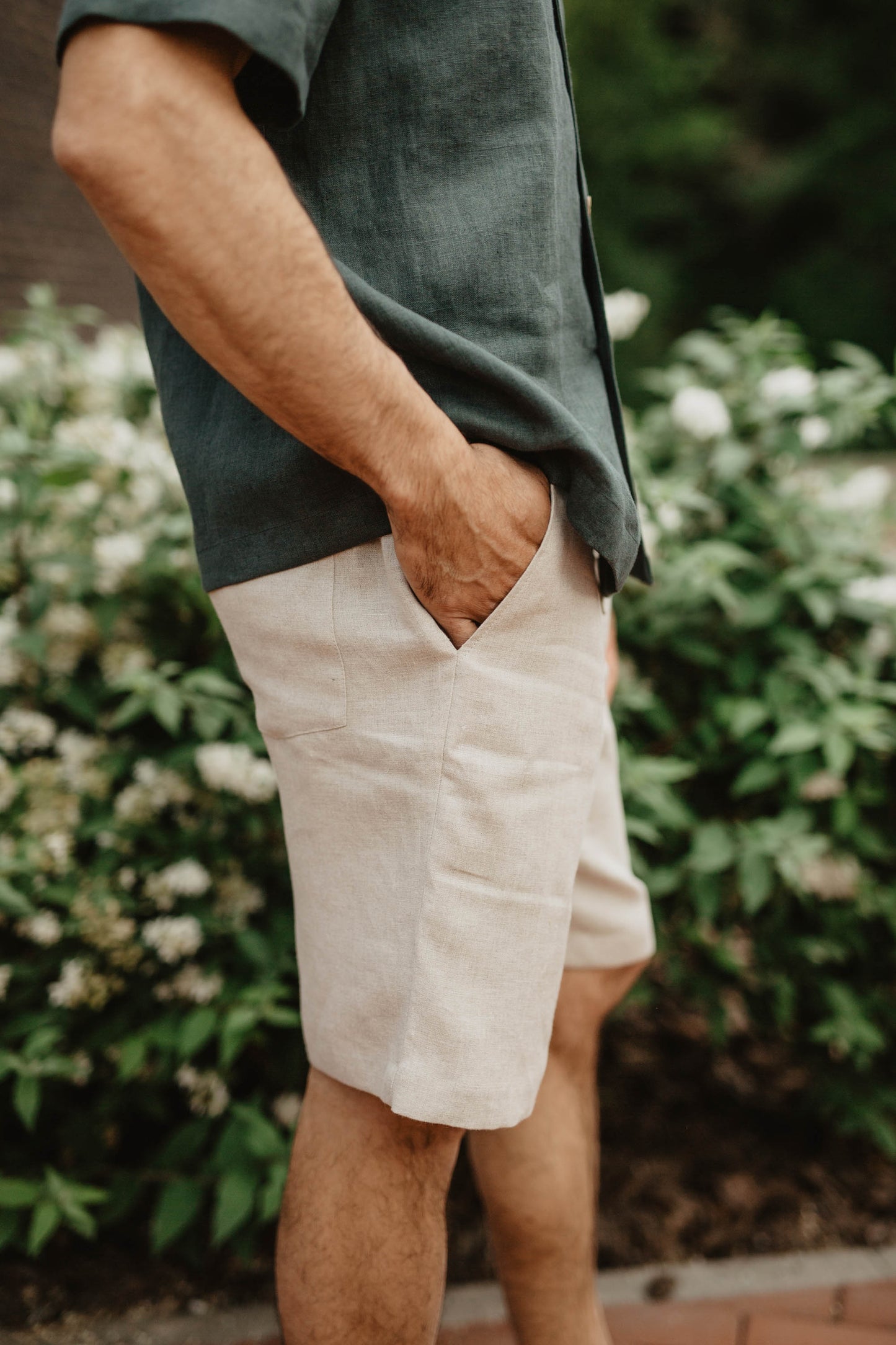 Classic men's linen shorts TIKLIS