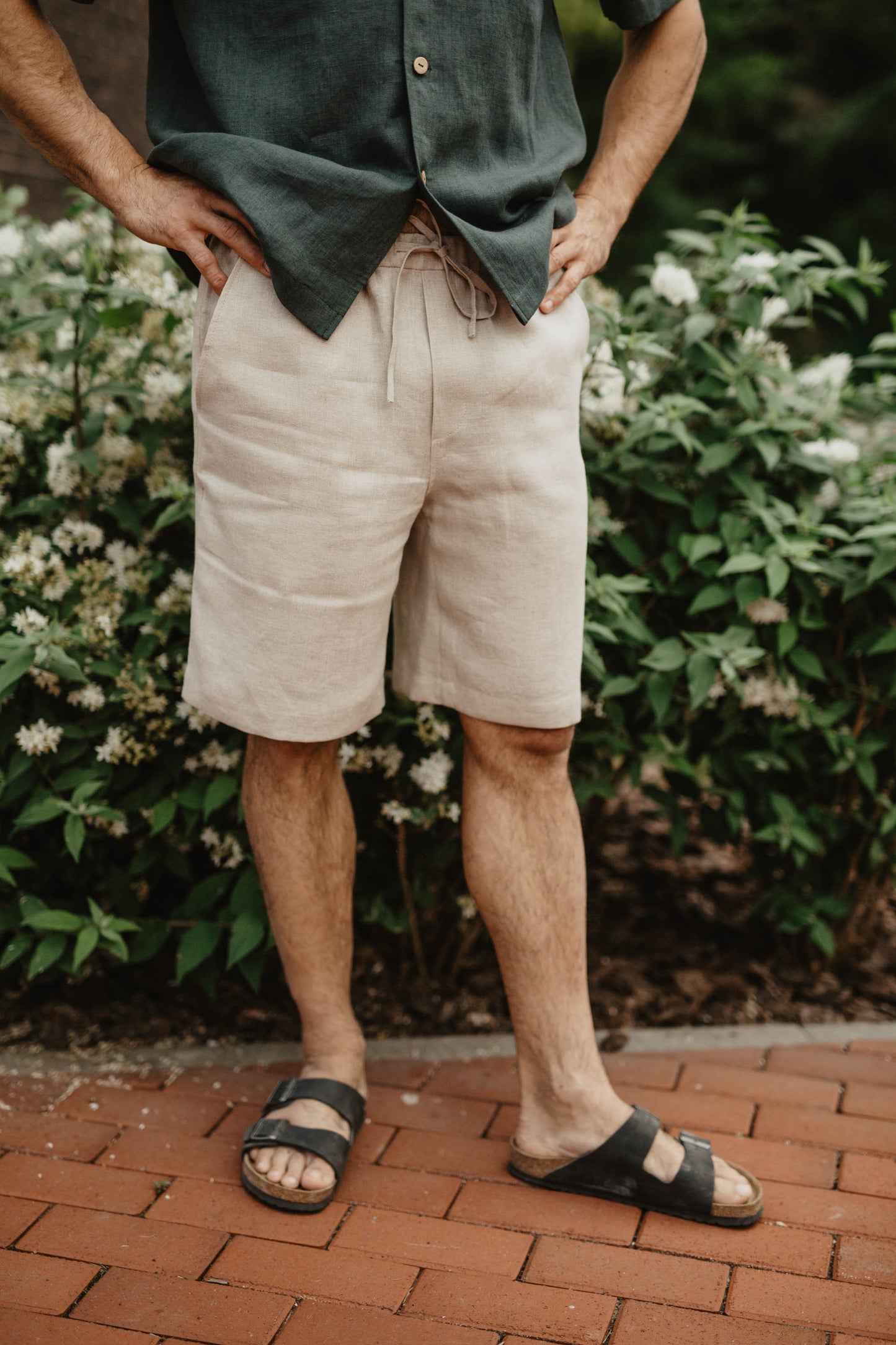 Classic men's linen shorts TIKLIS