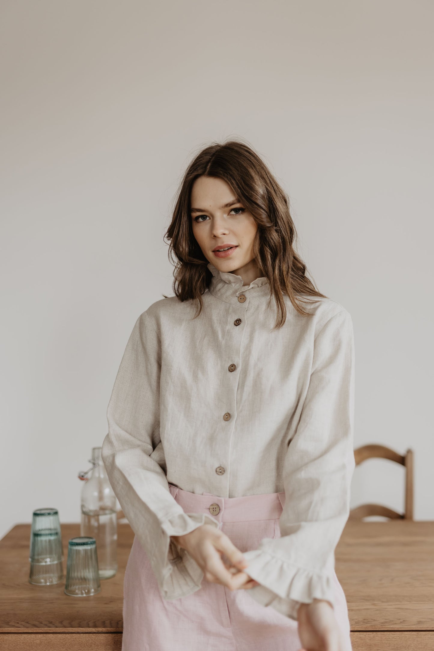 Women's linen shirt Juodkrante
