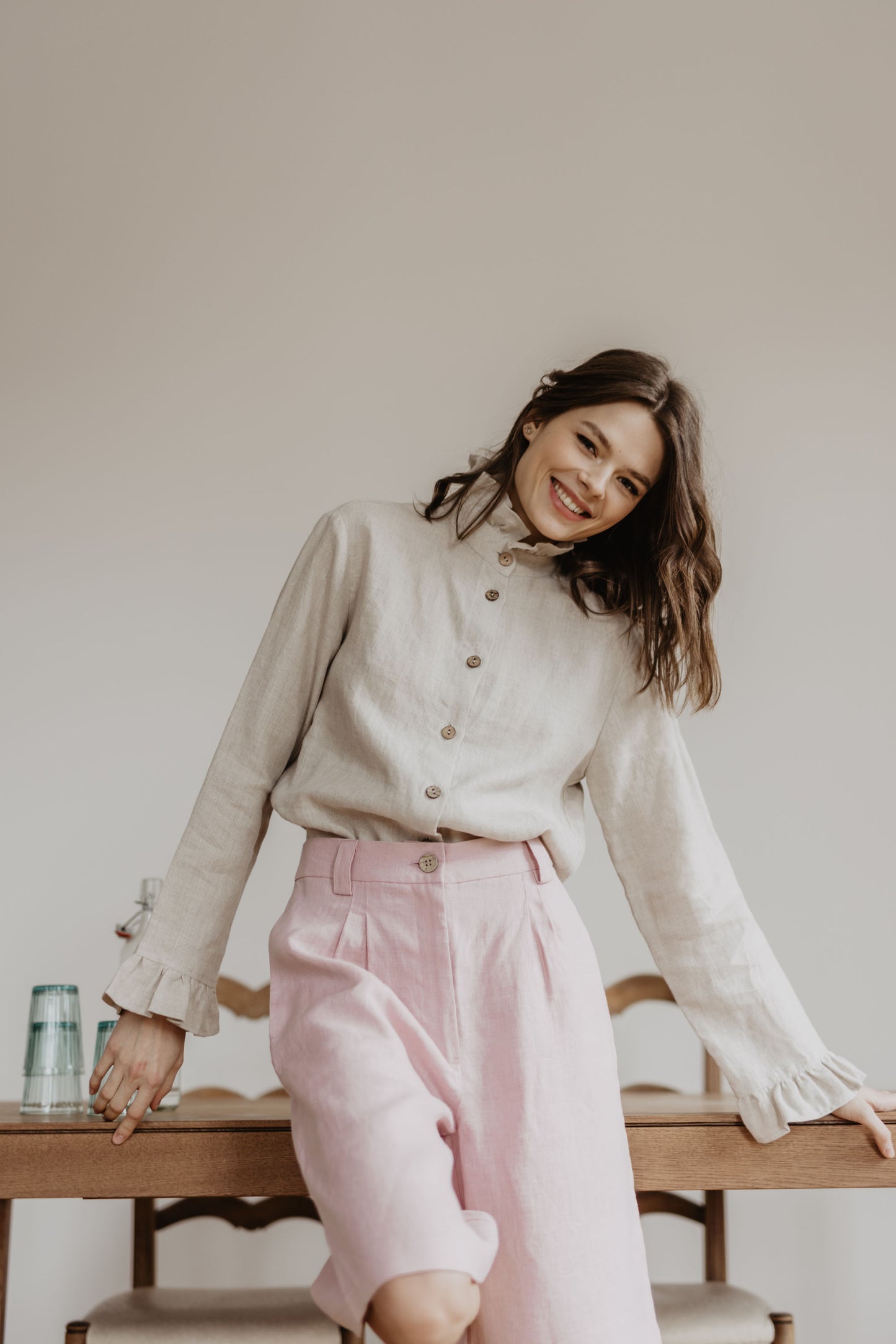Women's linen shirt Juodkrante