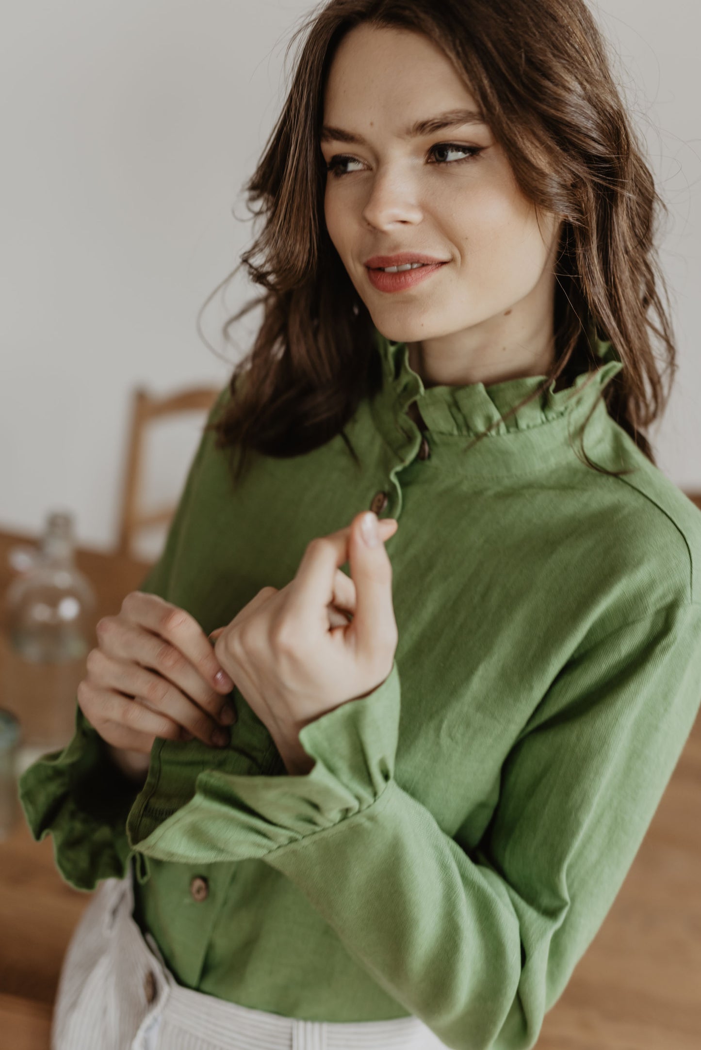 Women's linen shirt Juodkrante