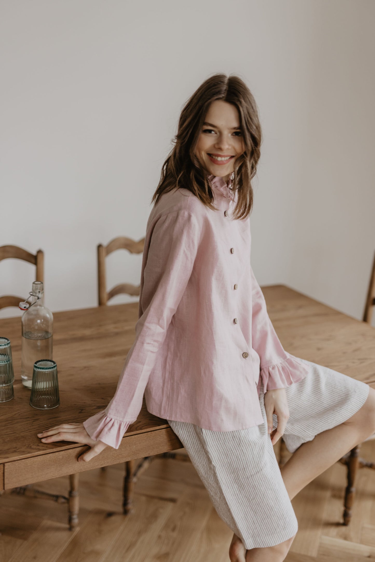 Women's linen shirt Juodkrante
