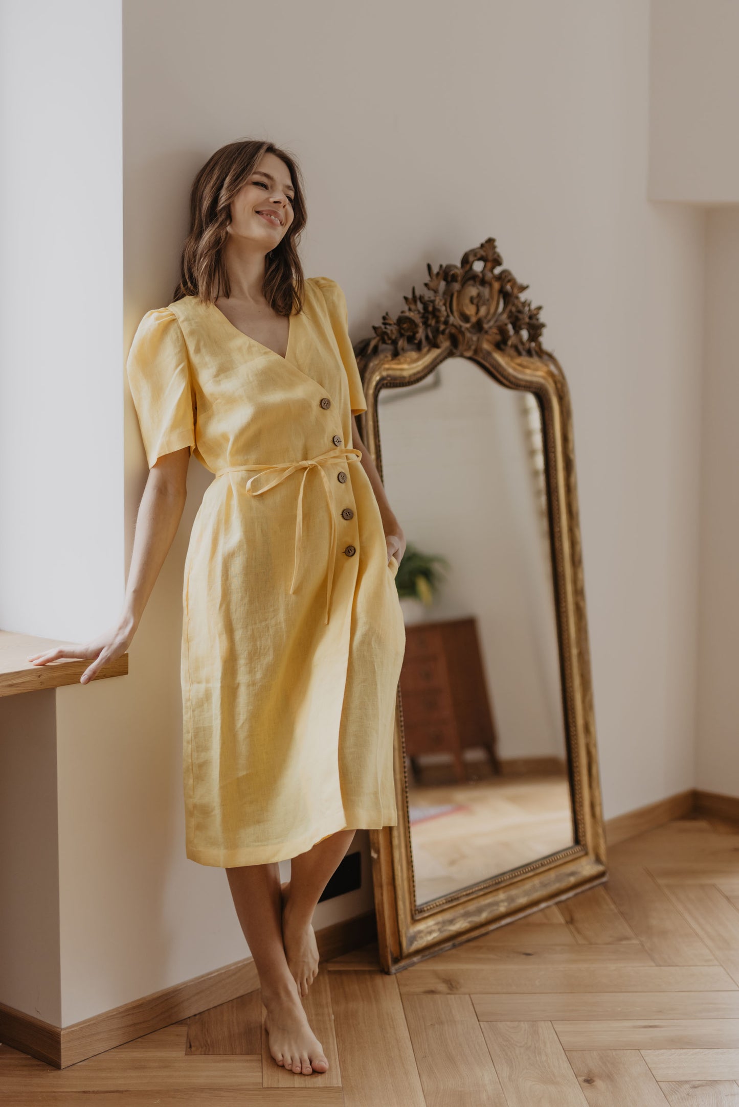 Women's linen dress Smiltyne