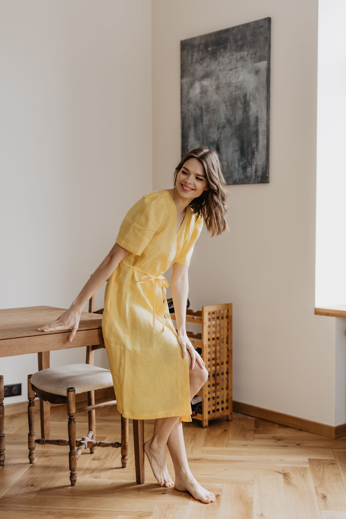 Women's linen dress Smiltyne