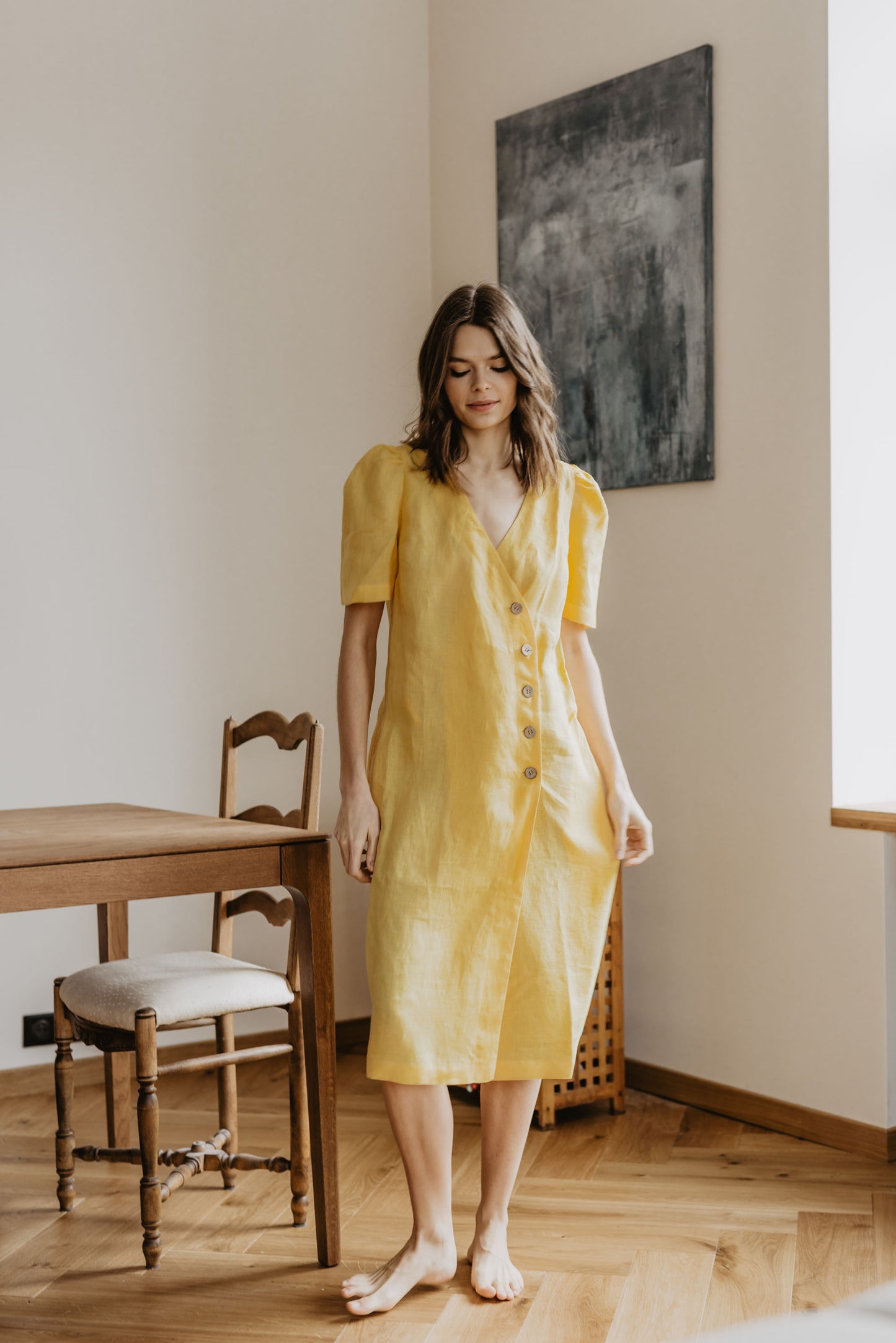 Women's linen dress Smiltyne