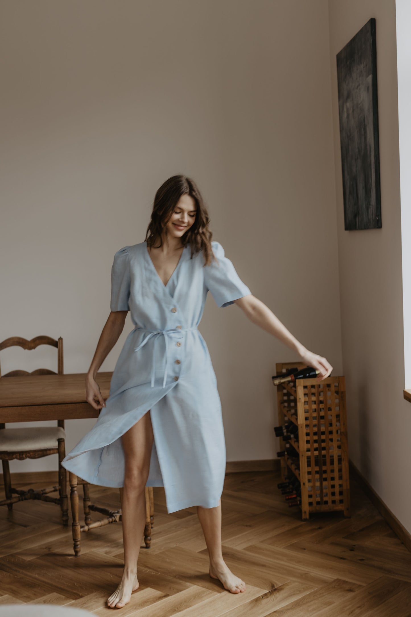 Women's linen dress Smiltyne