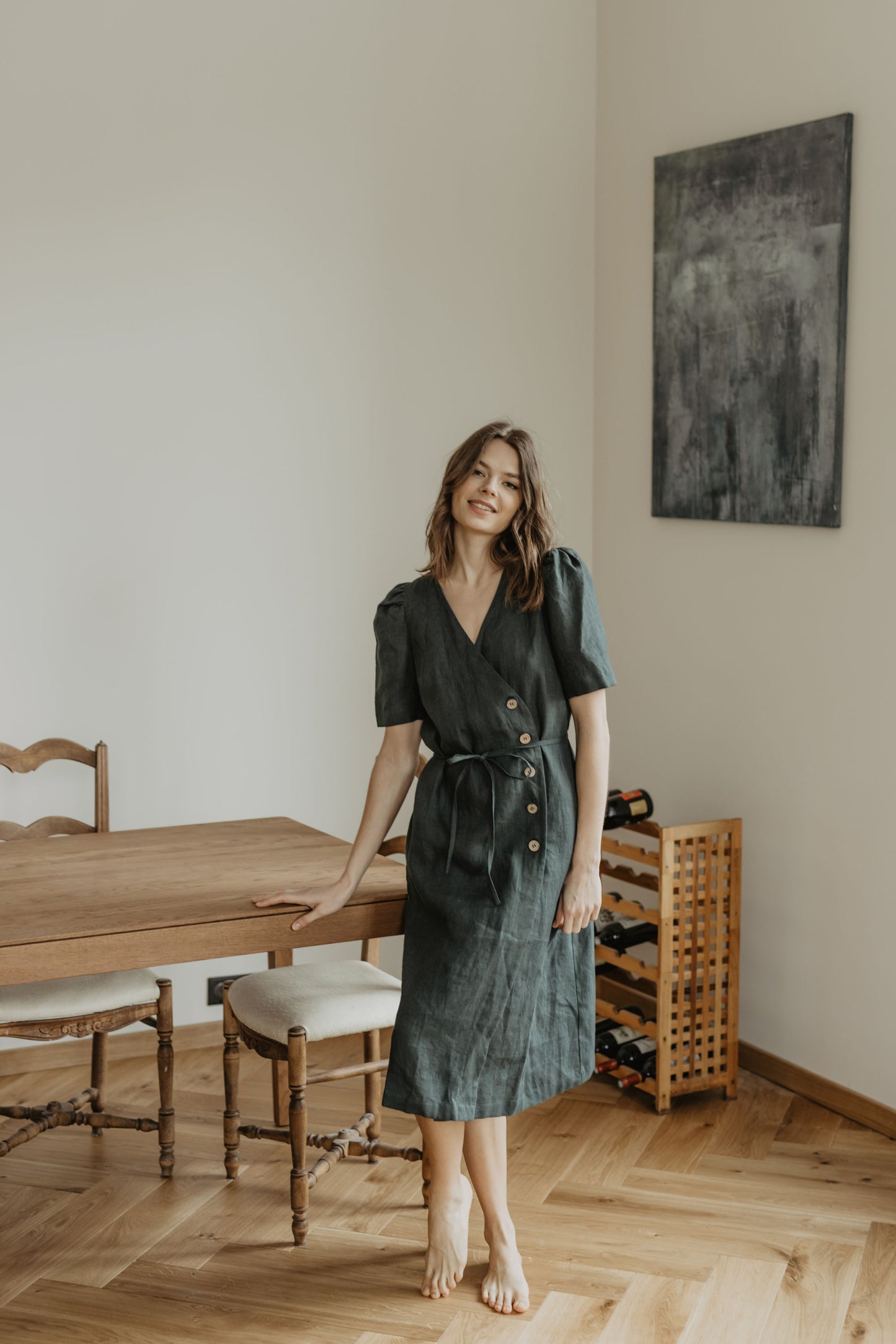 Women's linen dress Smiltyne