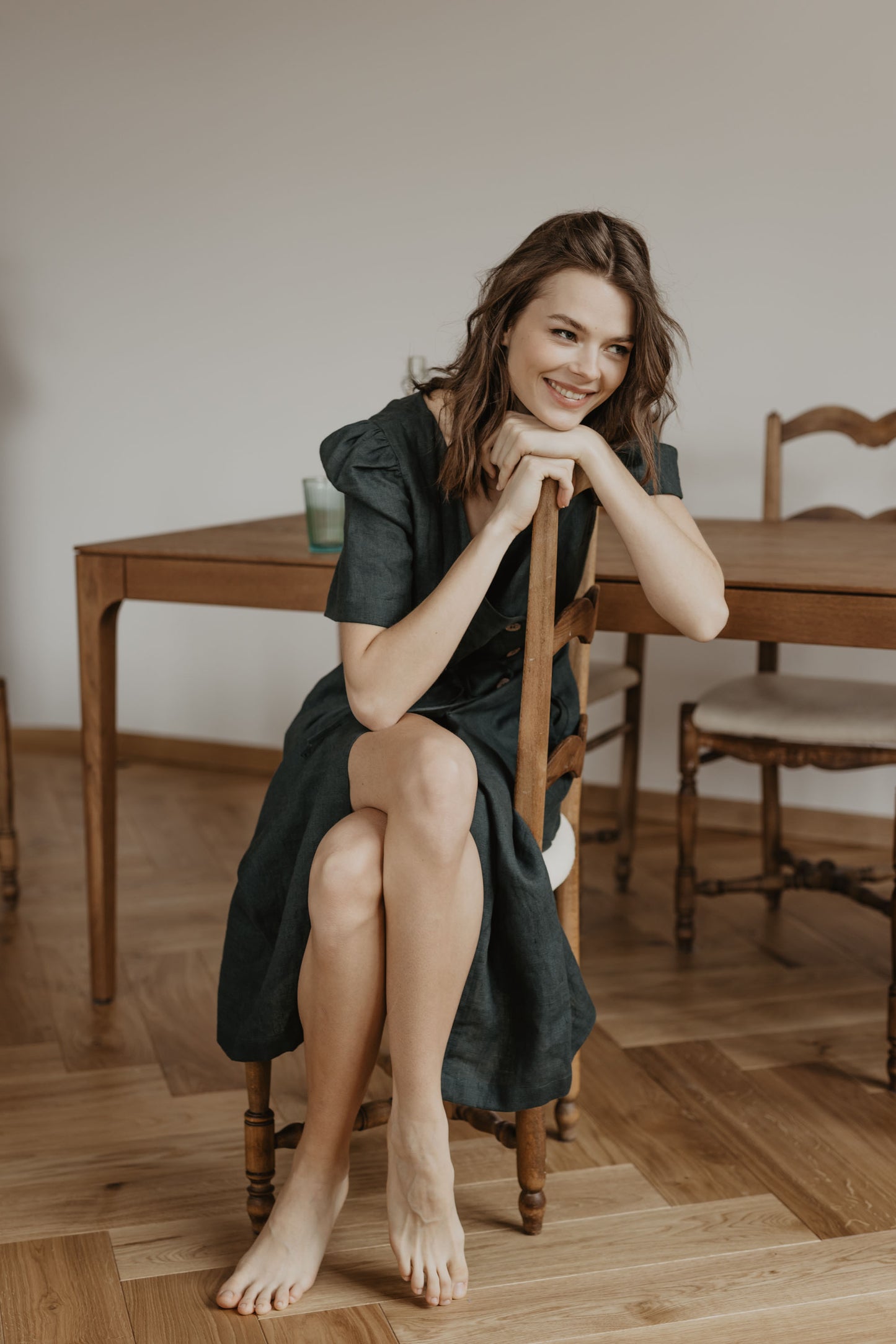 Women's linen dress Smiltyne