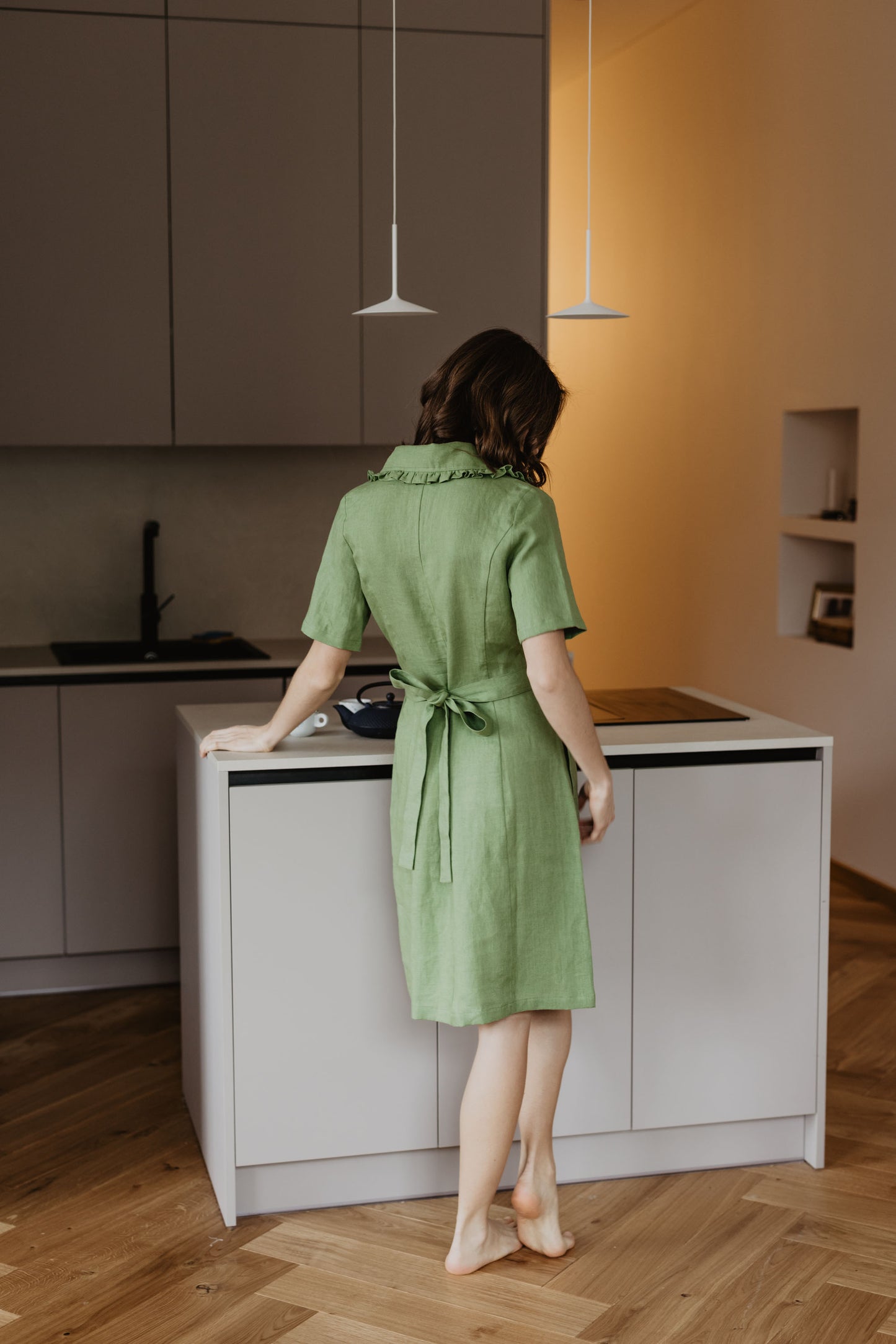 Women's linen dress Melnrage