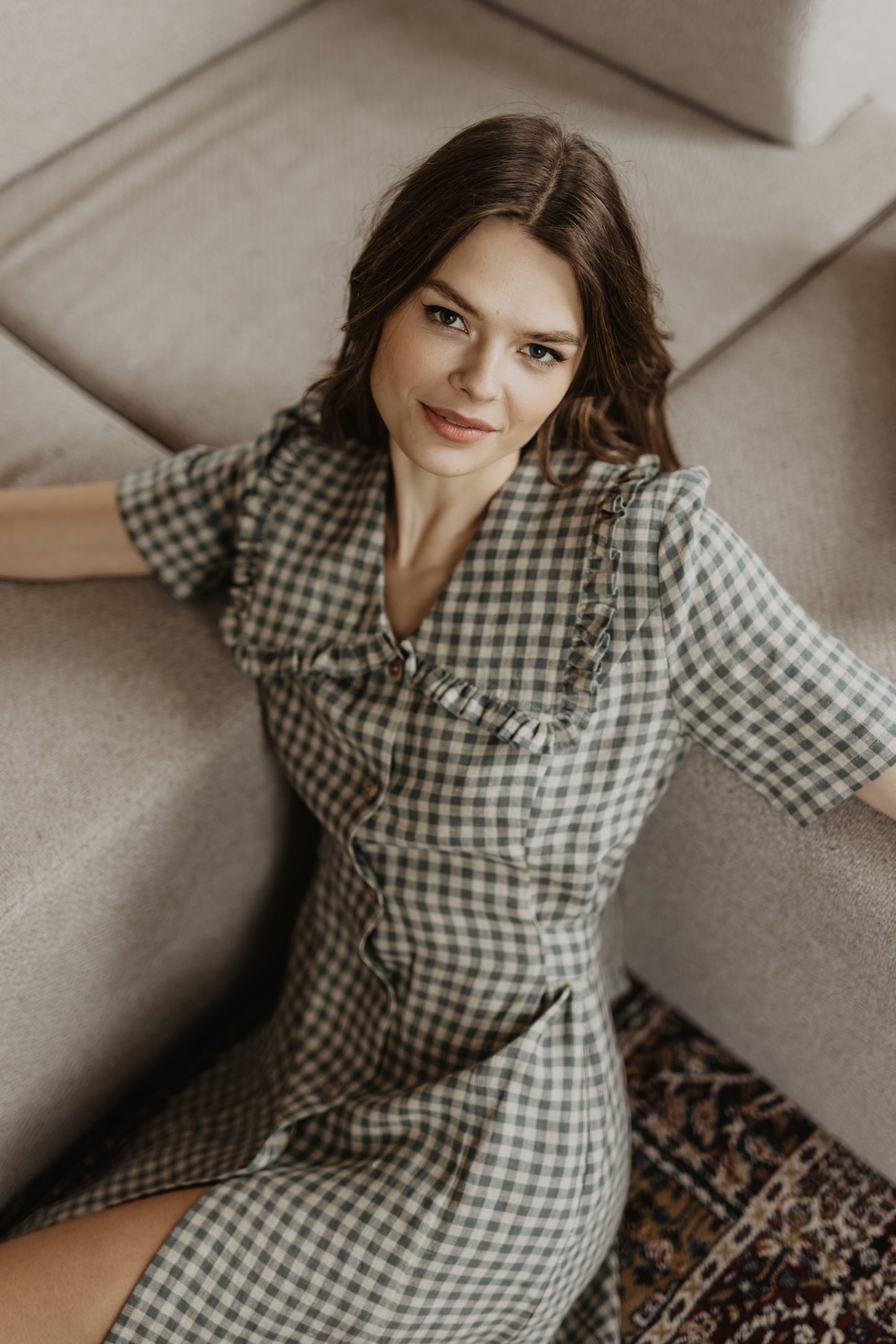 Women's linen dress Melnrage
