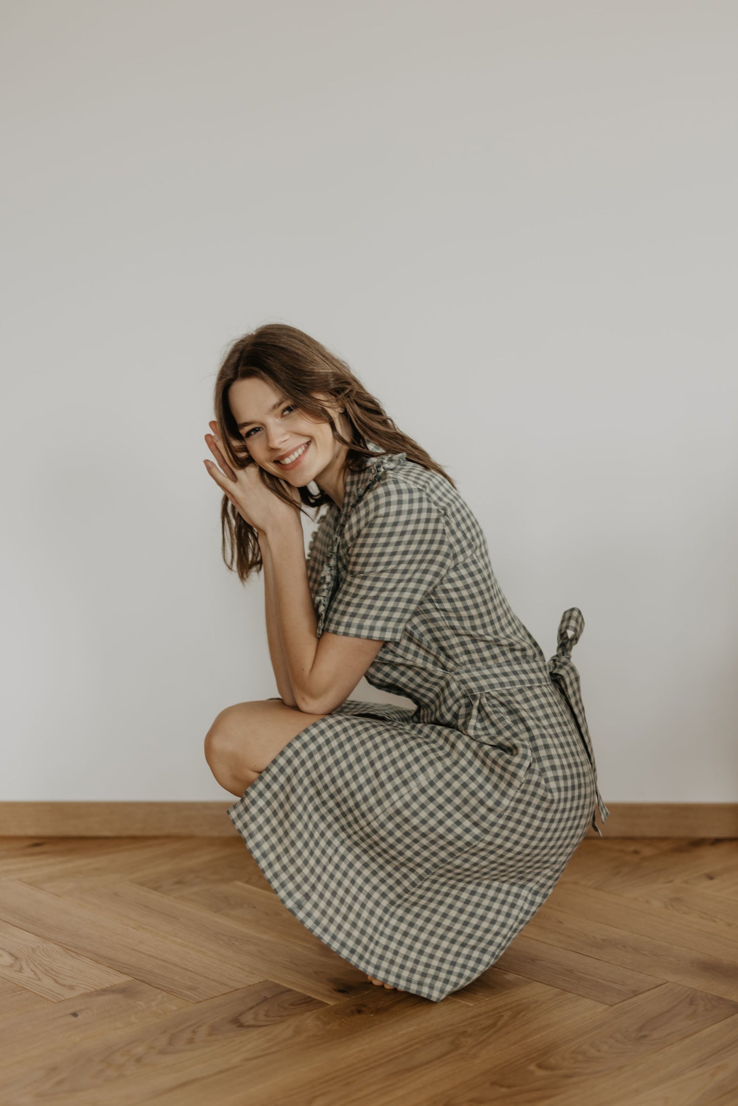 Women's linen dress Melnrage