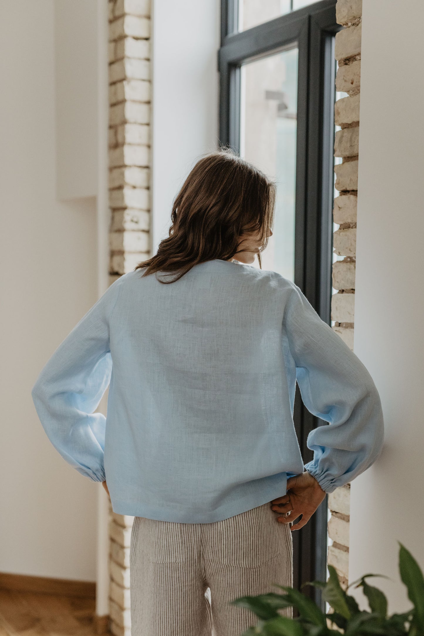 Women's linen blouse Nida