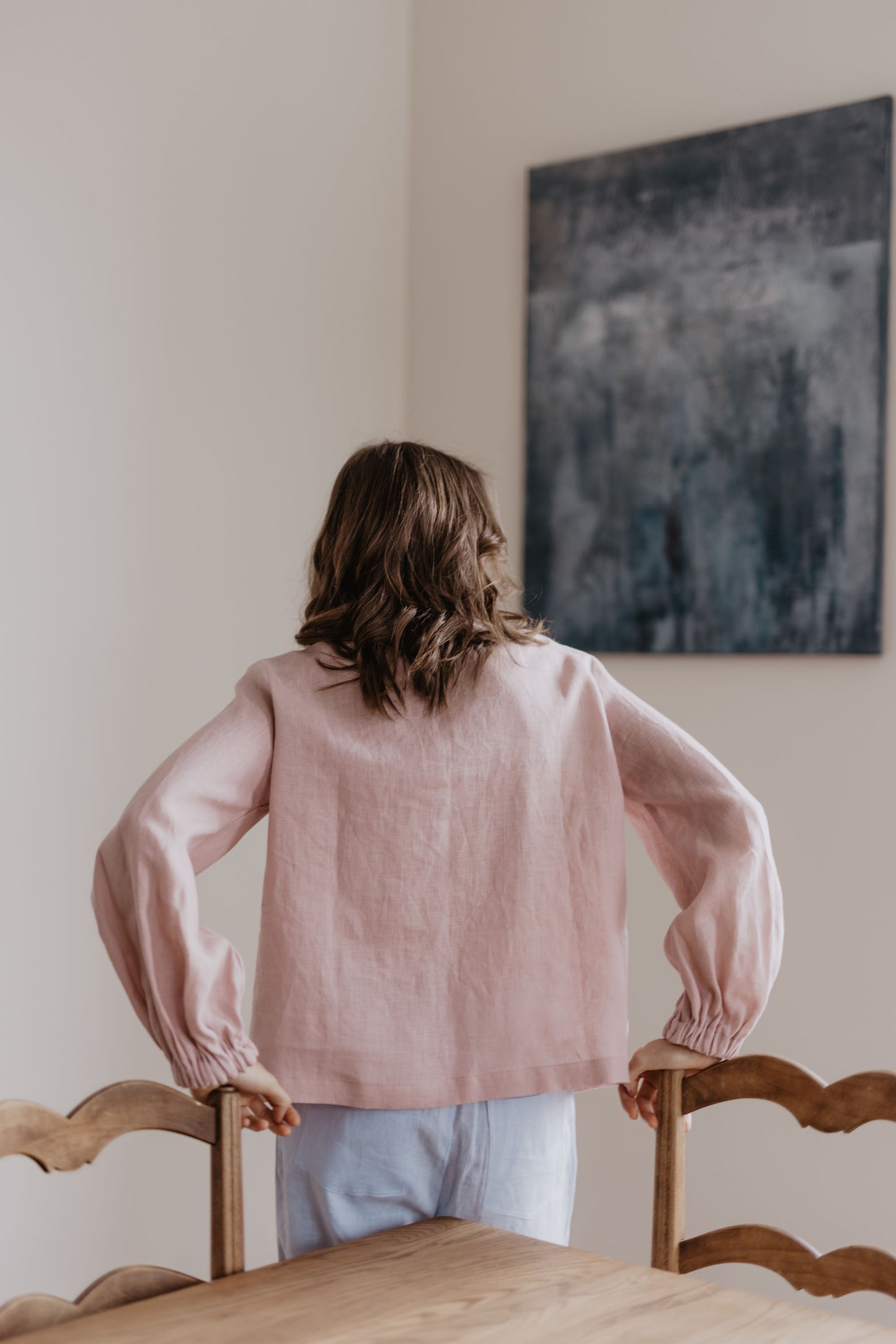 Women's linen blouse Nida