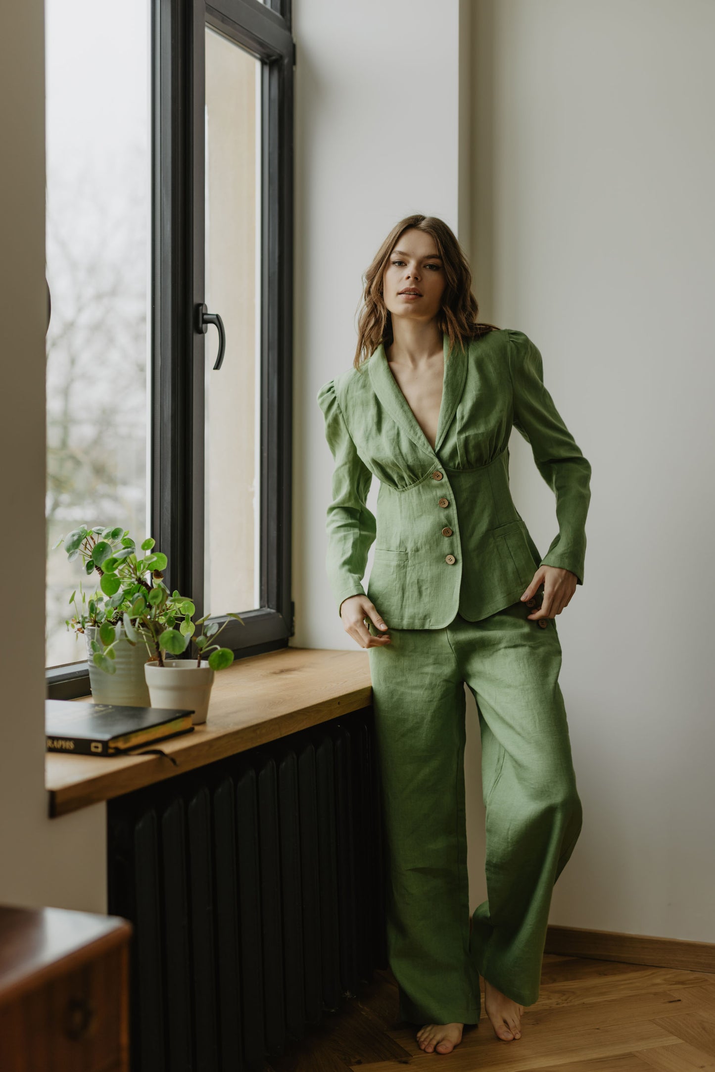 Women's linen blazer Neringa