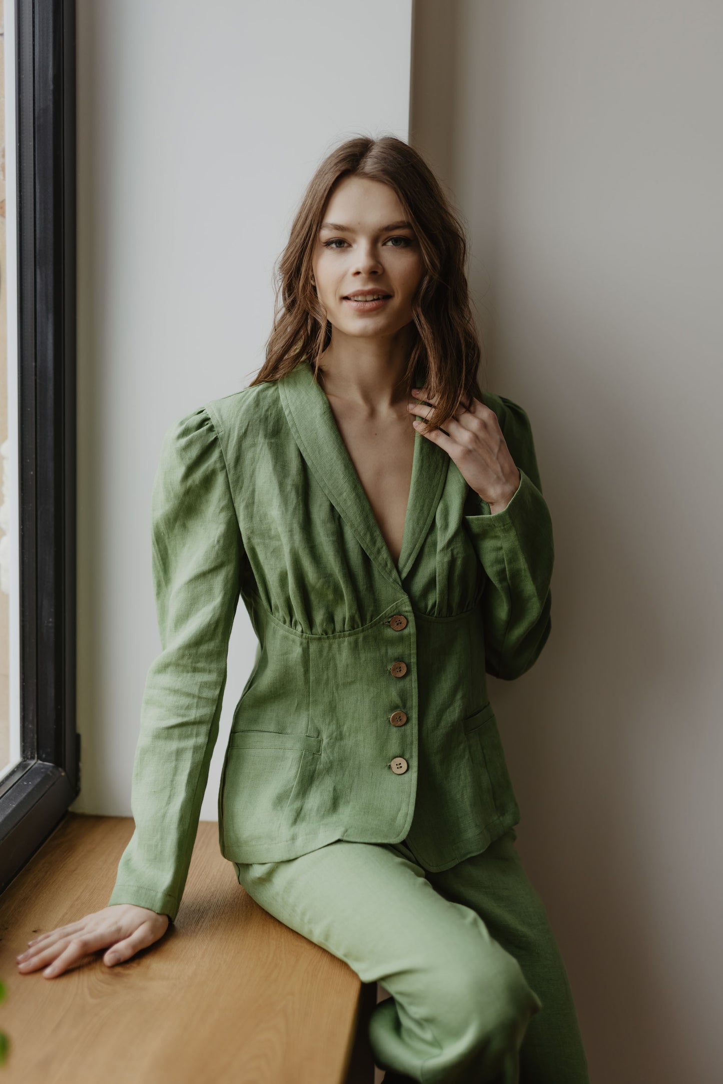 Women's linen blazer Neringa