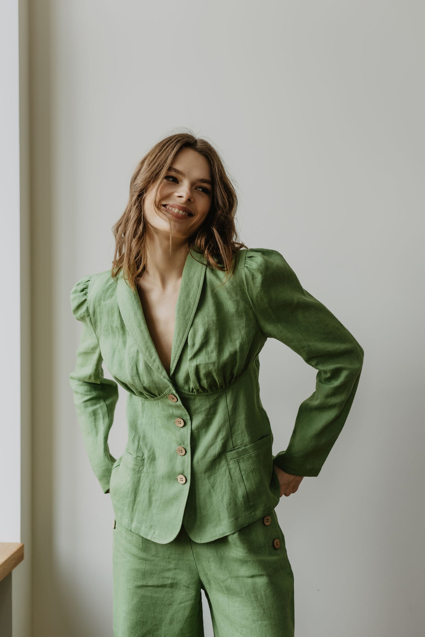 Women's linen blazer Neringa