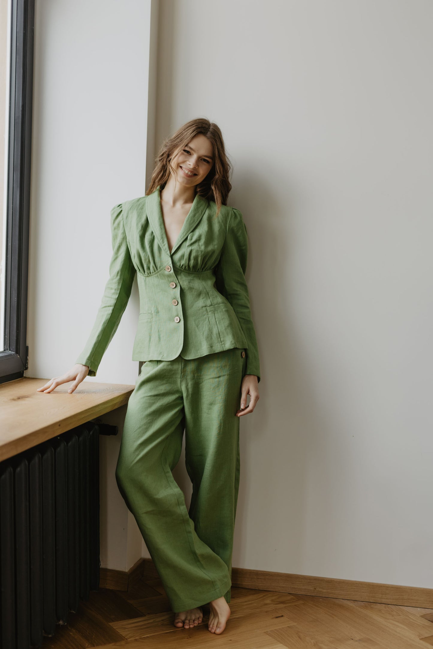 Women's linen blazer Neringa