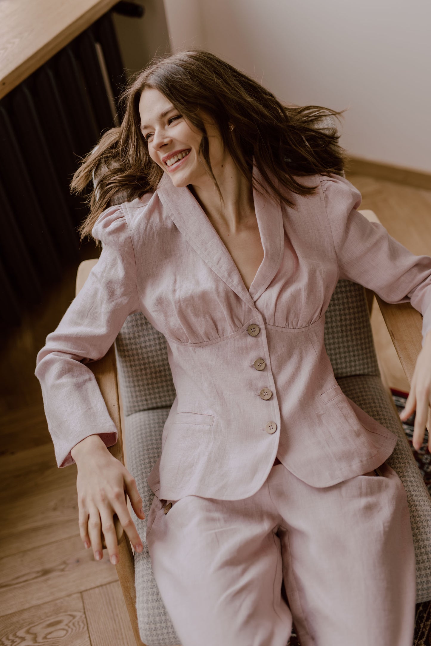 Women's linen blazer Neringa