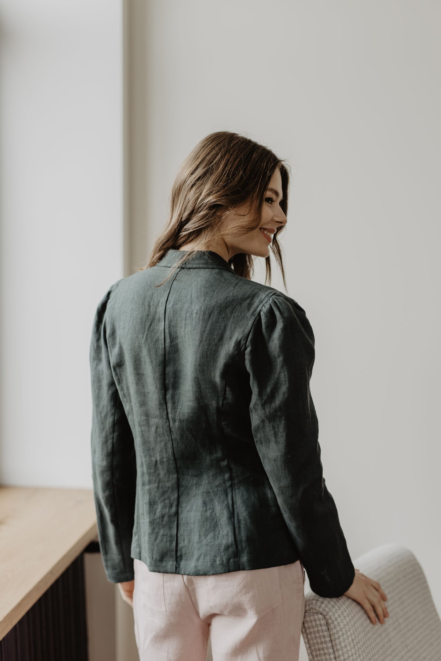 Women's linen blazer Neringa