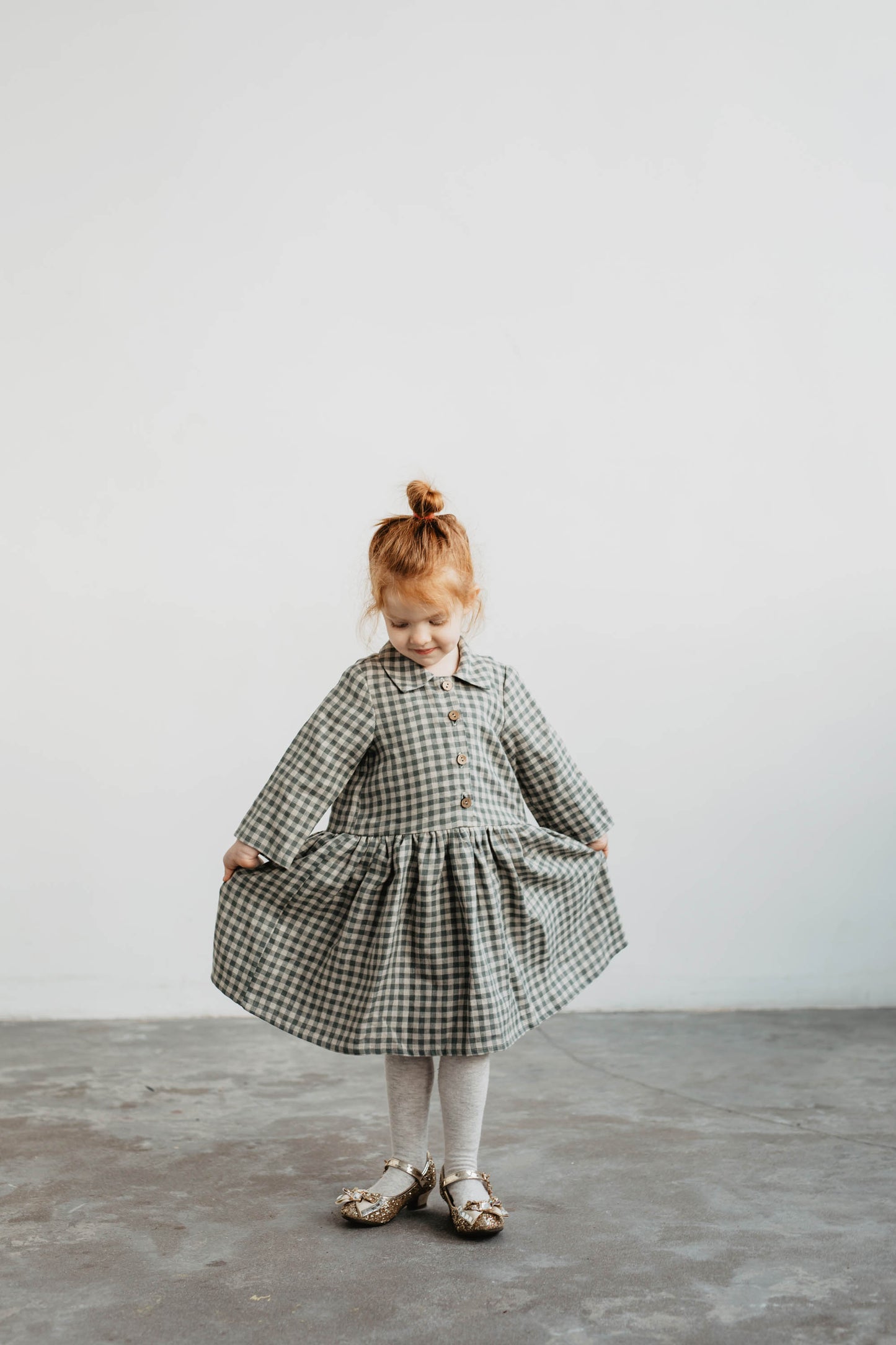 Girls linen dress MEDEINA