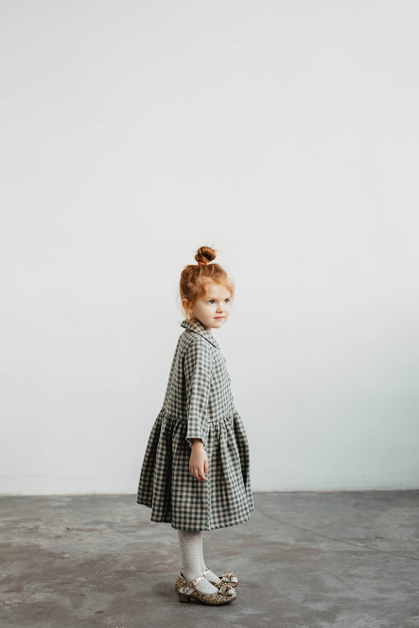 Girls linen dress MEDEINA