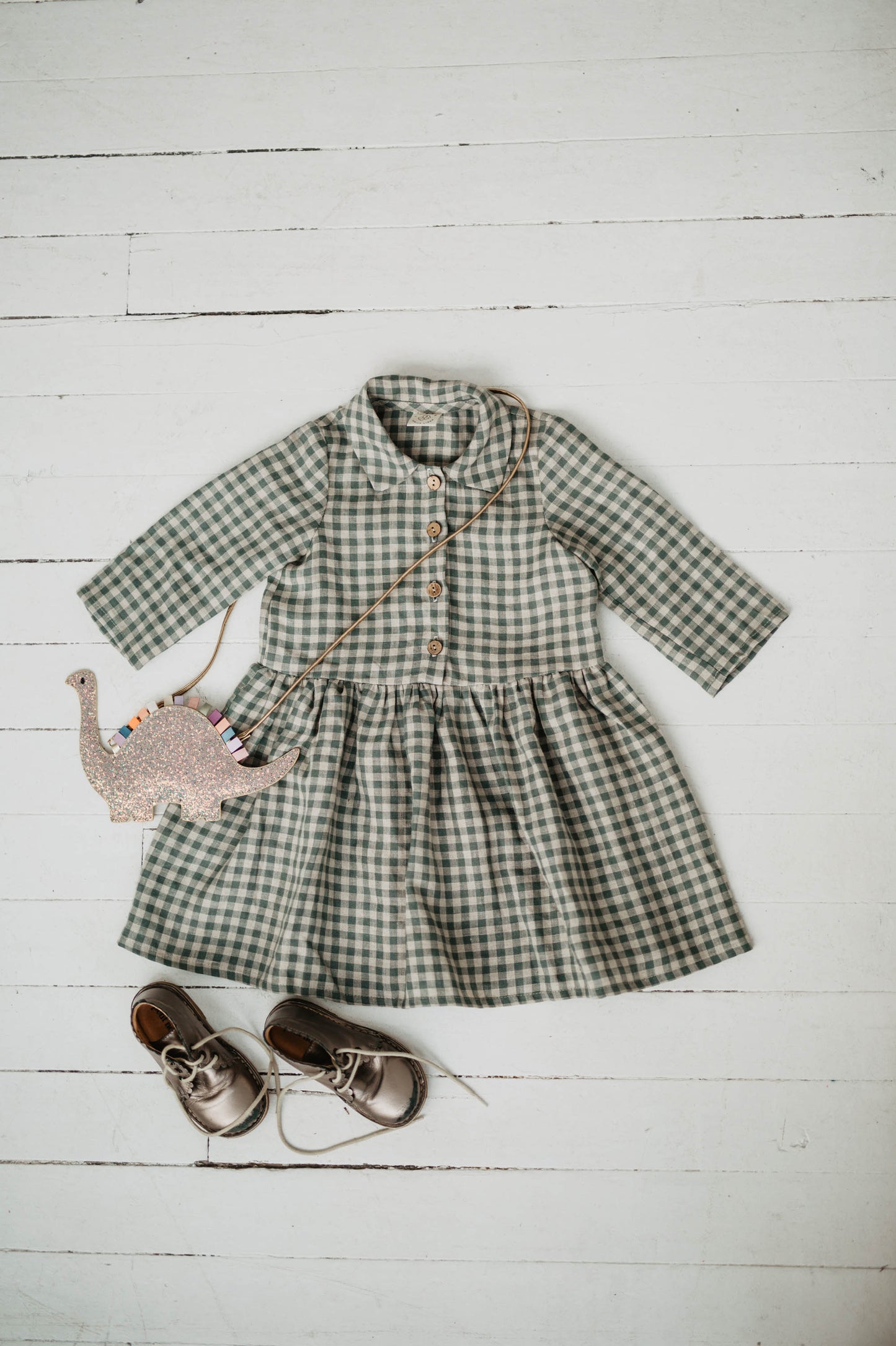 Girls linen dress MEDEINA