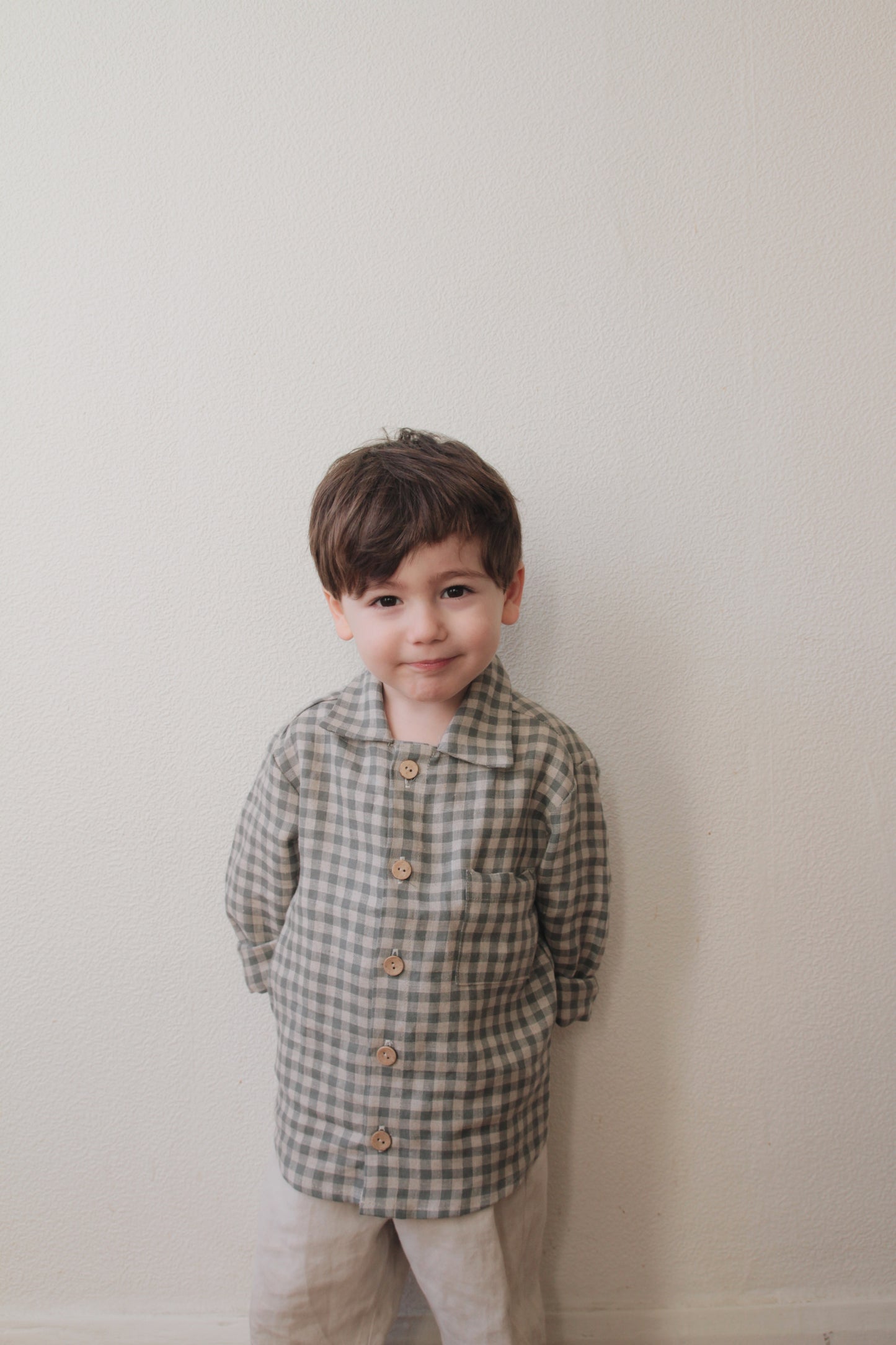 Linen shirt for boys BARSTUKAS