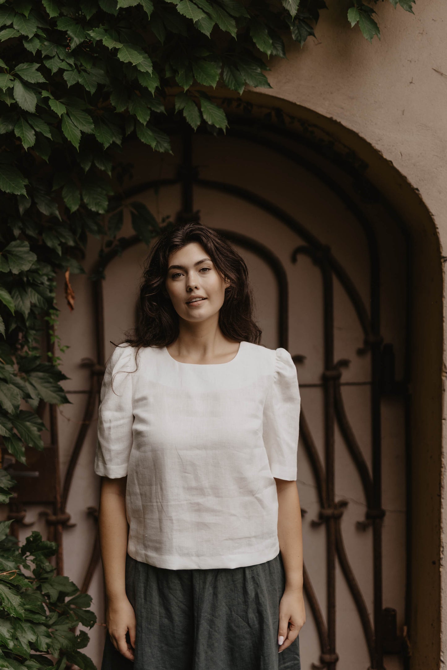 Women's linen top Poppy