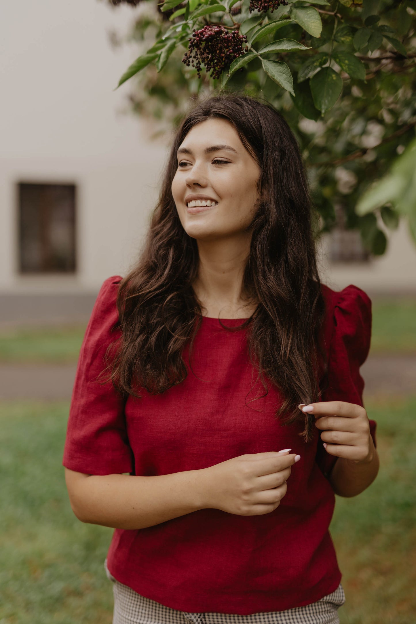 Women's linen top Poppy