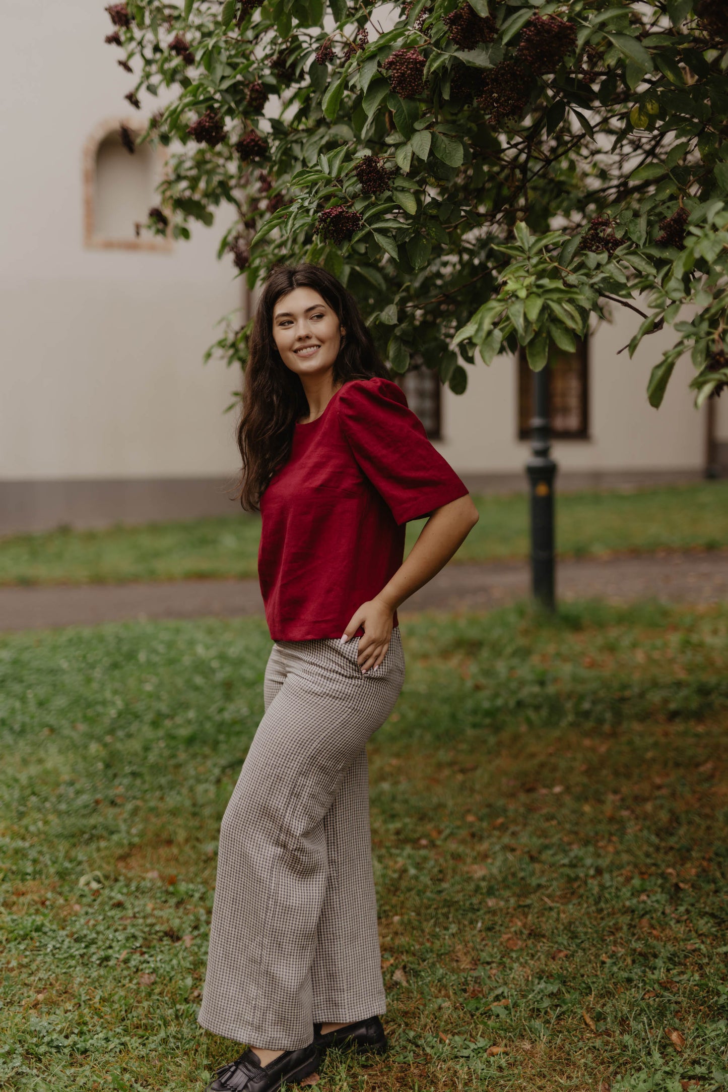 Women's linen top Poppy