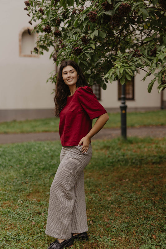 Women's linen top Poppy