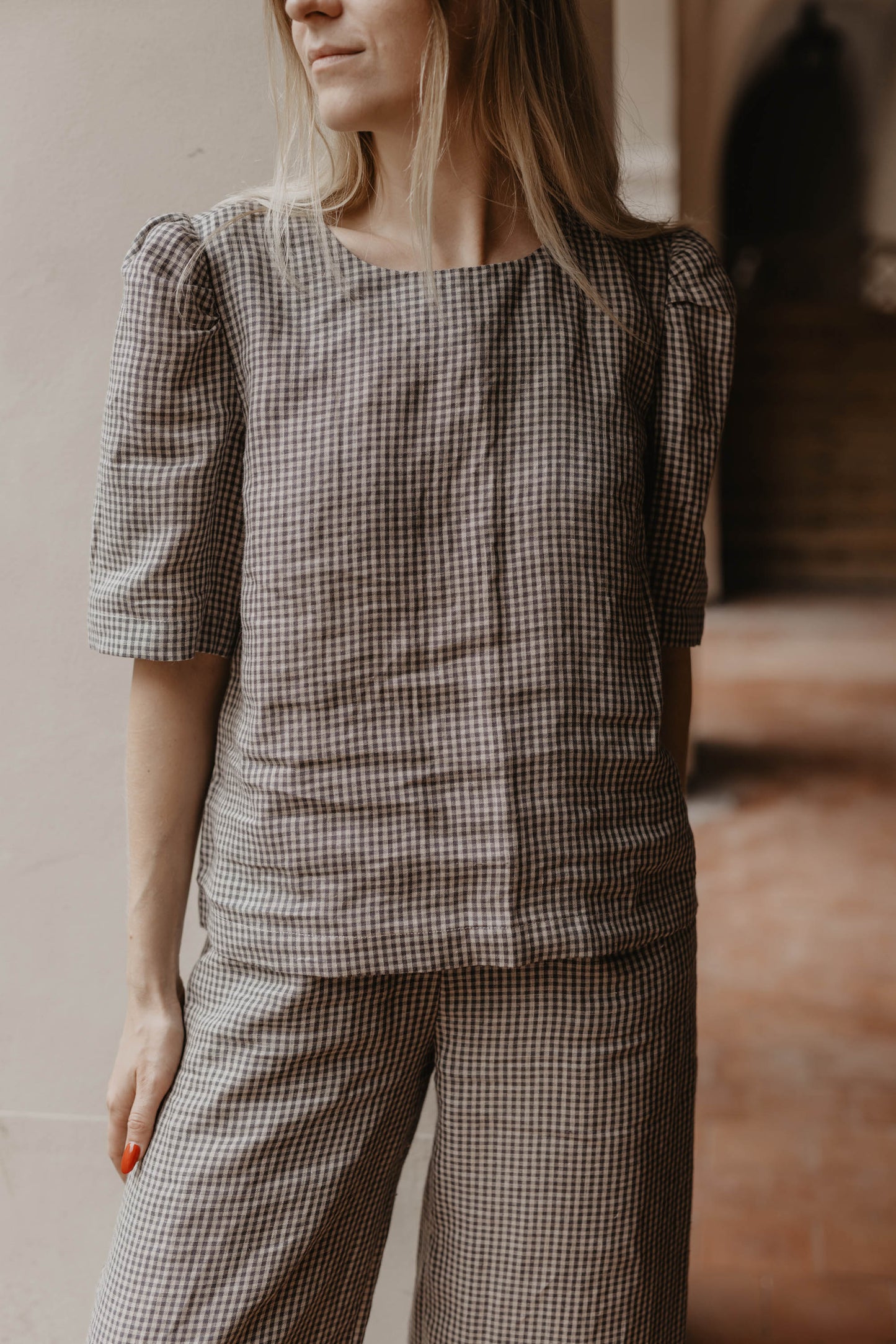 Women's linen top Poppy
