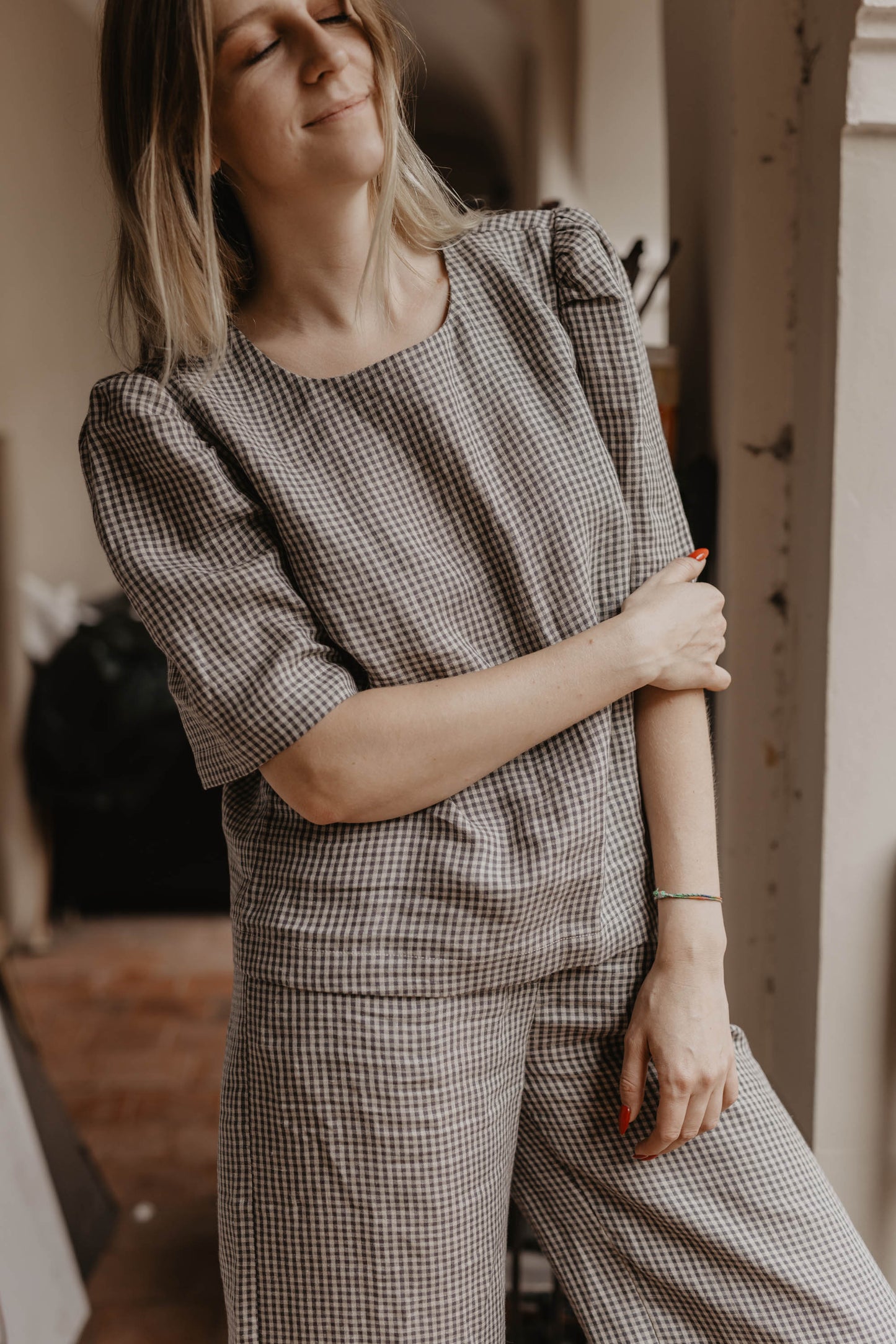 Women's linen top Poppy