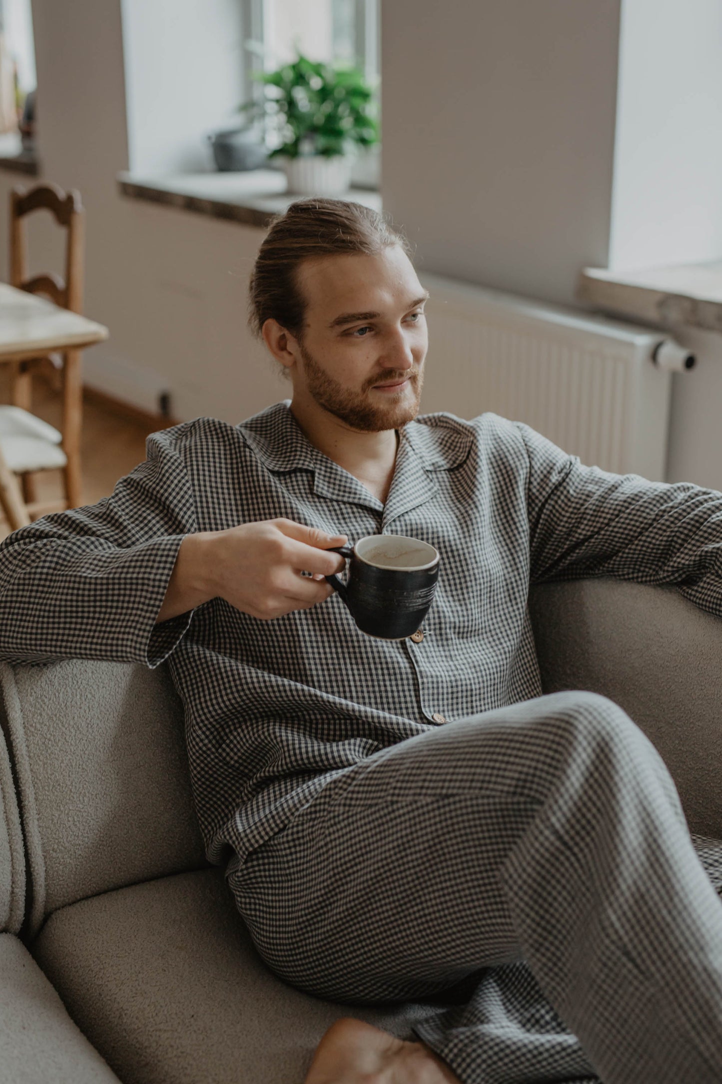 Mens linen pyjama set PERKŪNAS