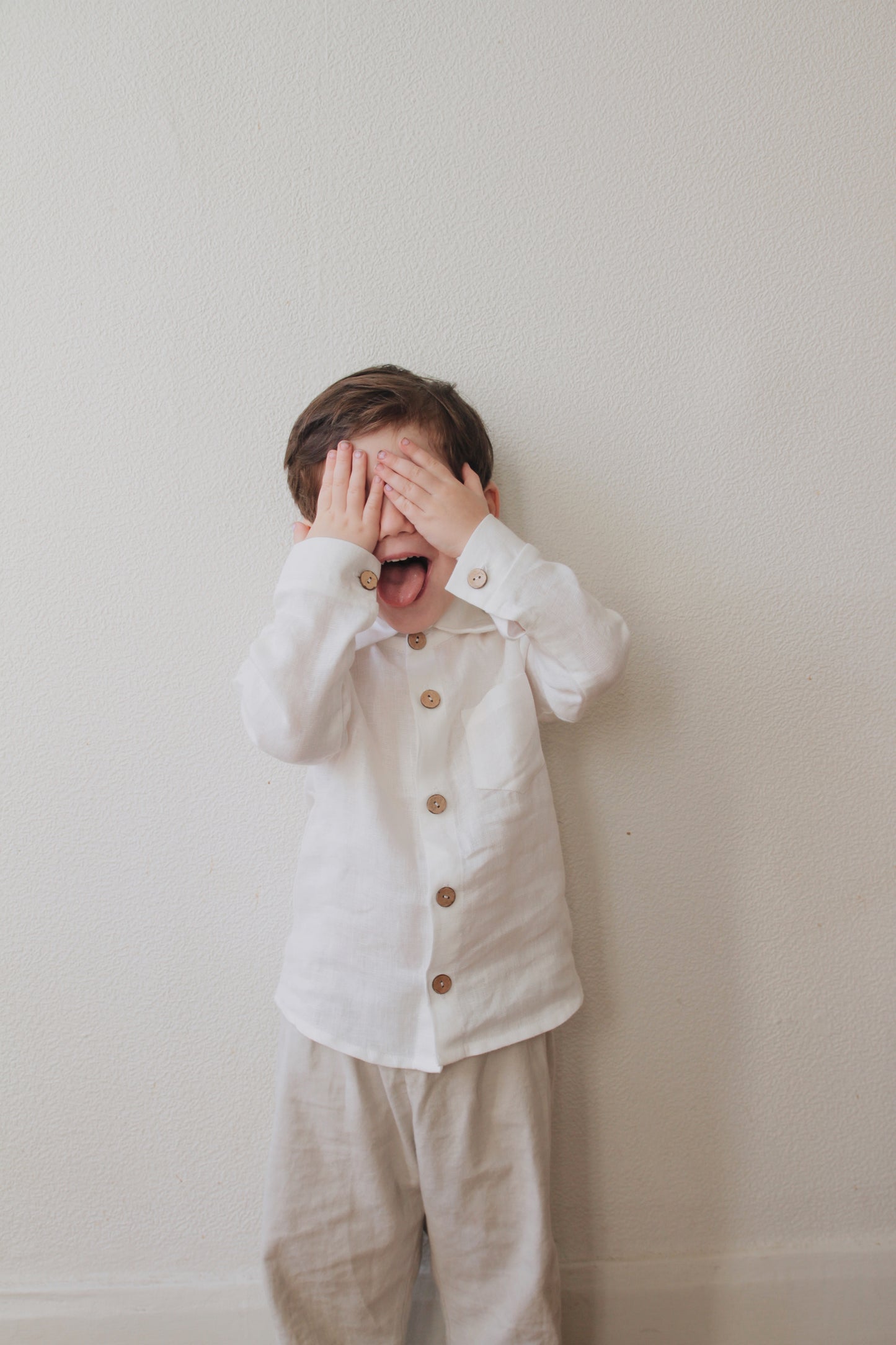 Linen shirt for boys MĖNULIS