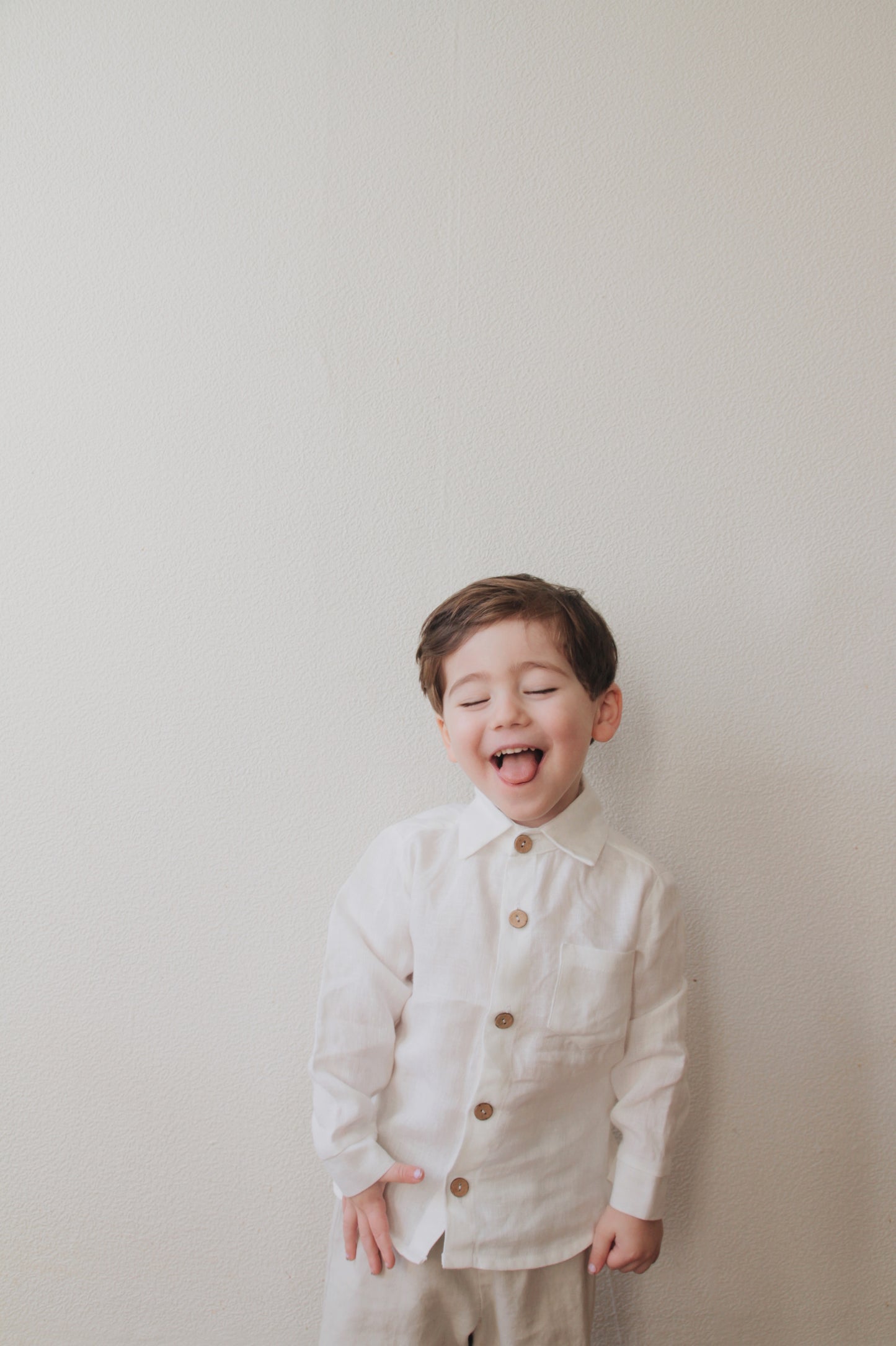 Linen shirt for boys MĖNULIS